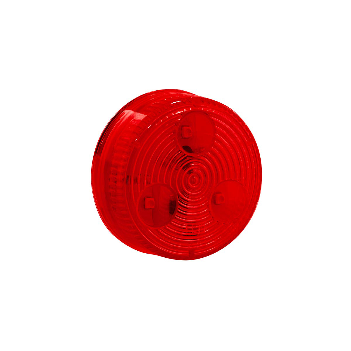3 LED 2" Round Low Profile Light (Clearance/Marker) -Red LED/Lens (Bulk) - Thumbnail 4