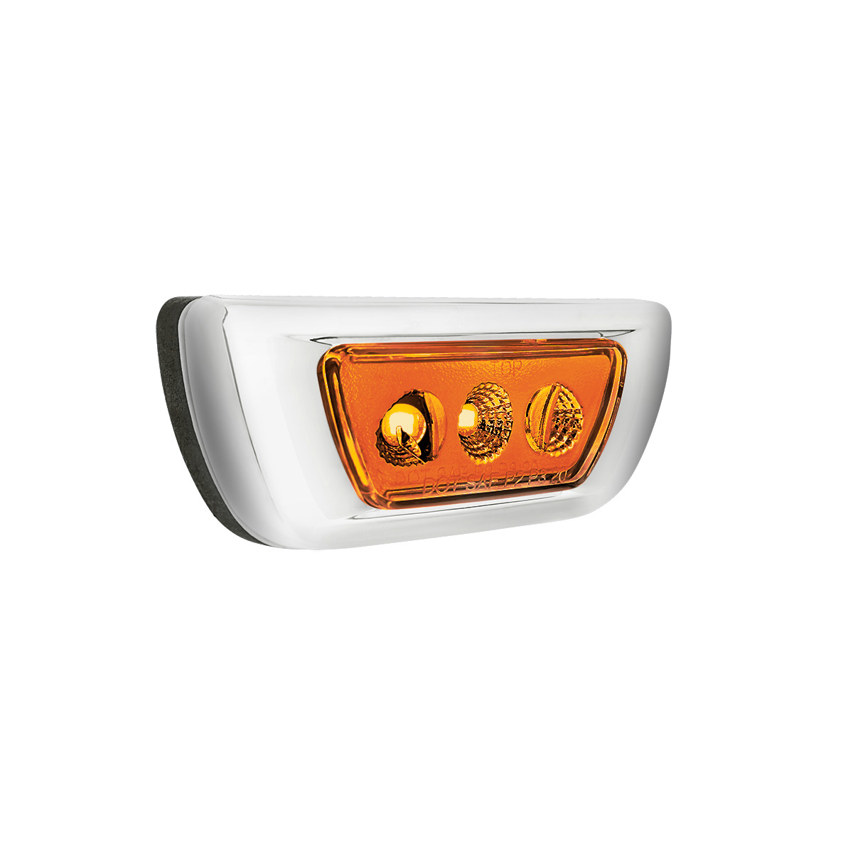 3 LED Double Fury Cab Light For 2013-2021 Kenworth T680 & 2012-2021 Peterbilt 579-Amber & Blue LED - Thumbnail 5