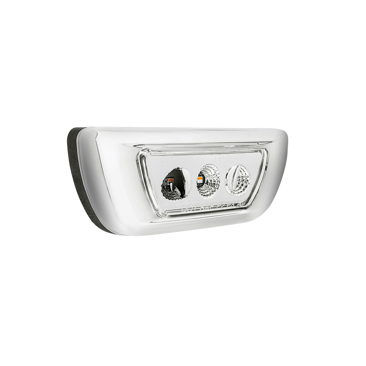 3 LED Double Fury Cab Light For 2013-2021 Kenworth T680 & 2012-2021 Peterbilt 579-Amber & Blue LED - Thumbnail 7