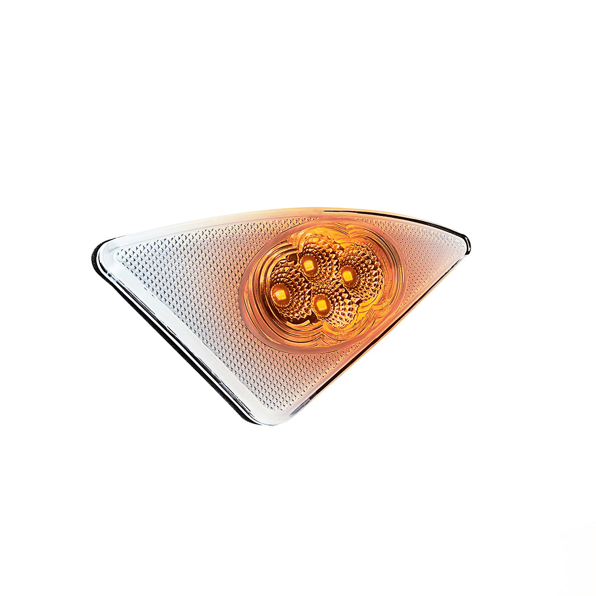 Double Fury 4 LED Fender Signal Light For 2008-2017 Kenworth T660-Amber & Green LED, Driver - Thumbnail 7