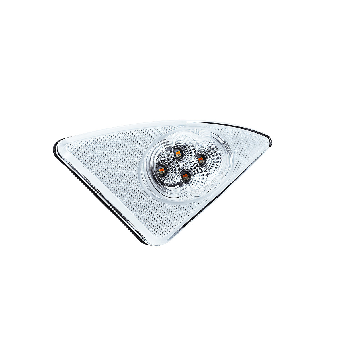 Double Fury 4 LED Fender Signal Light For 2008-2017 Kenworth T660-Amber & Green LED, Driver - Thumbnail 9