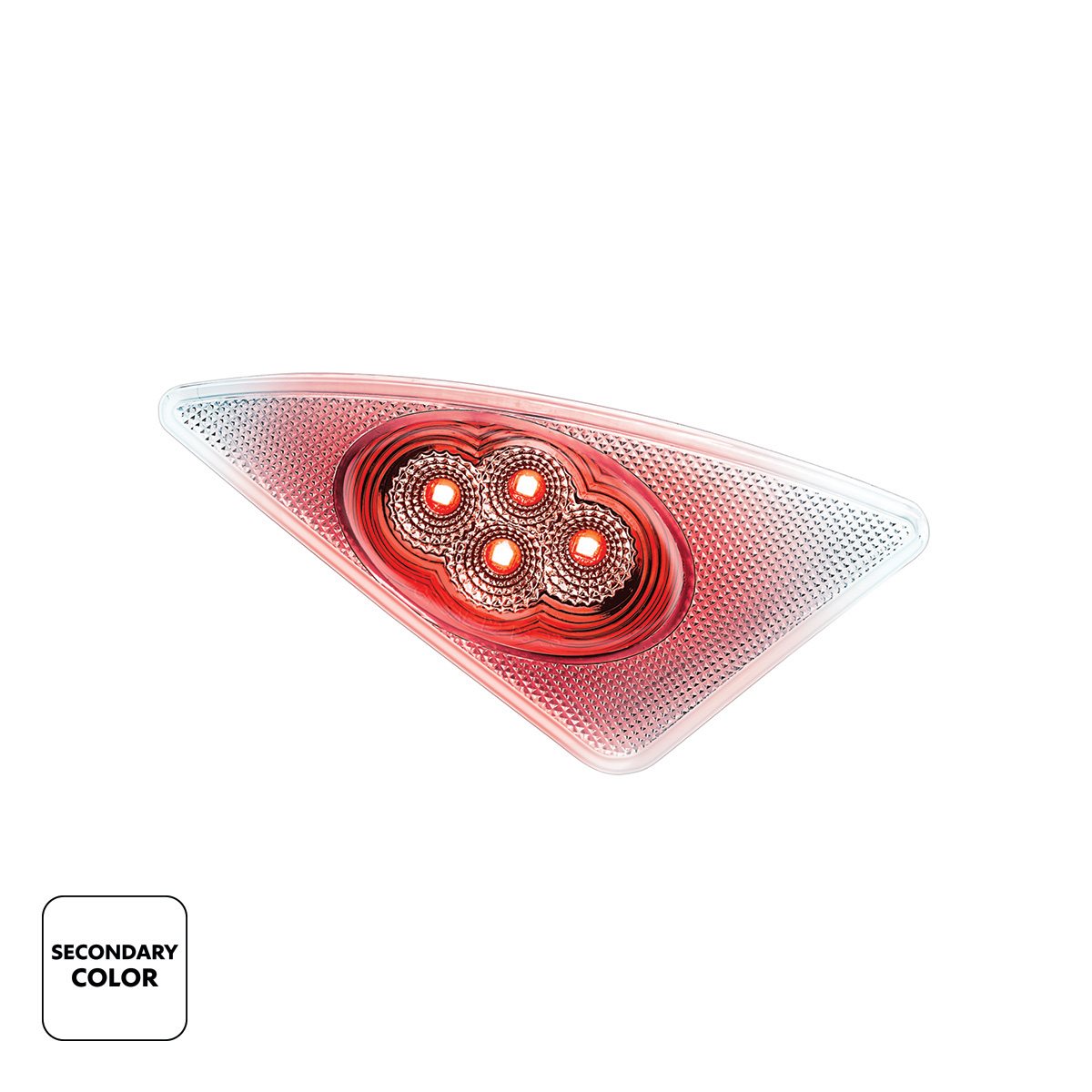 Double Fury 4 LED Fender Signal Light For 2008-2017 Kenworth T660-Amber & Red LED, Passenger - Thumbnail 4