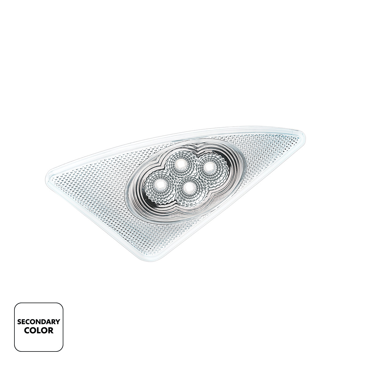 Double Fury 4 LED Fender Signal Light For 2008-2017 Kenworth T660-Amber & White LED, Driver - Thumbnail 4