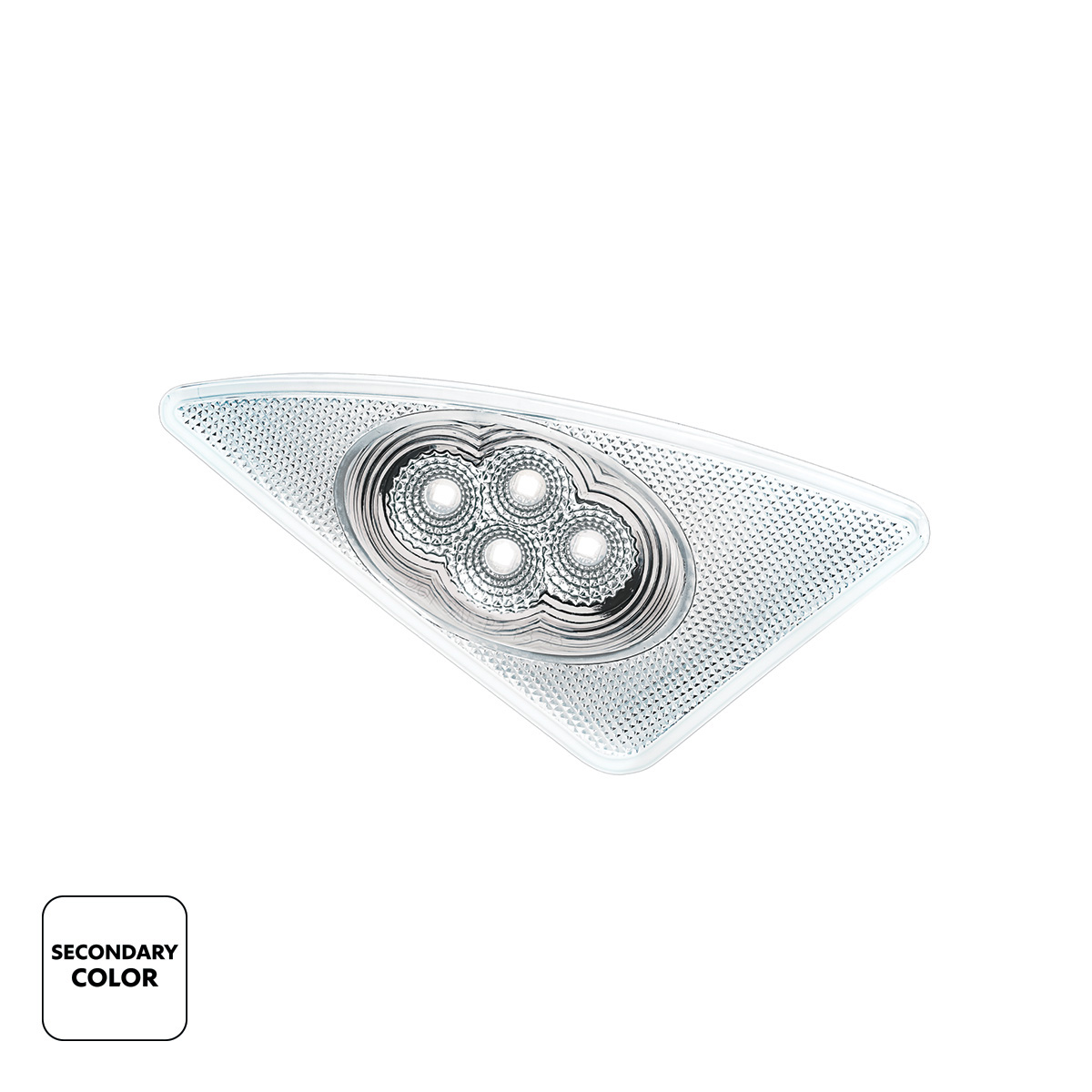 Double Fury 4 LED Fender Signal Light For 2008-2017 Kenworth T660-Amber & White LED, Passenger - Thumbnail 4