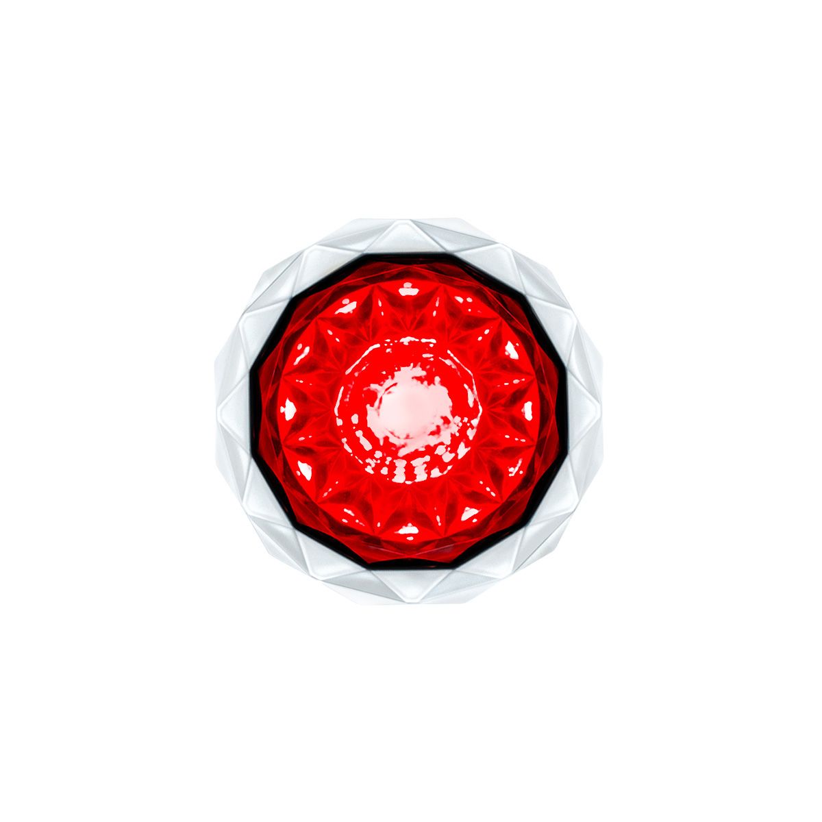 2 LED Dual Function Mini Crystal Watermelon Light (Clearance/Marker)-Red LED/Red Lens