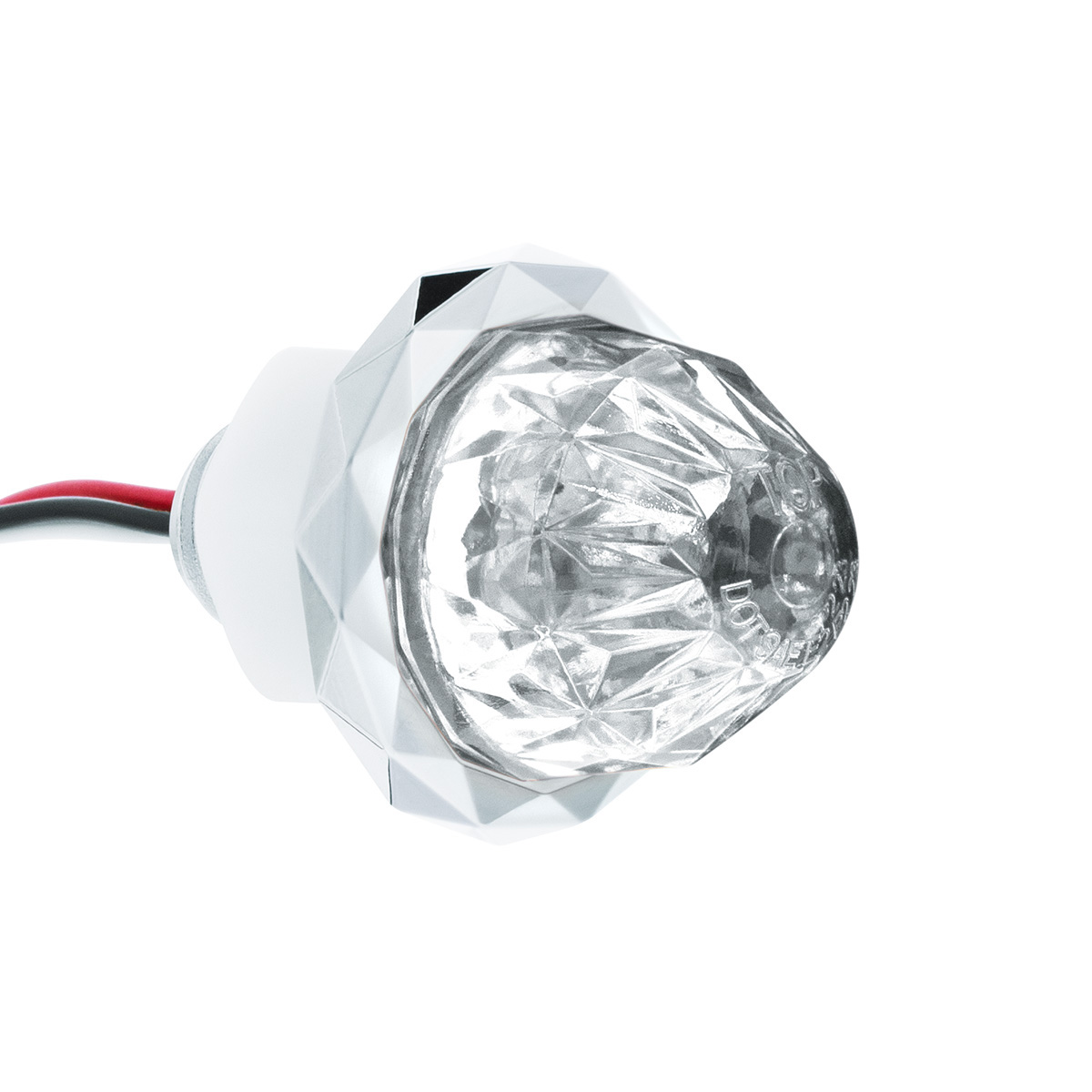 2 LED Dual Function Mini Crystal Watermelon Light (Clearance/Marker)-Red LED/Clear Lens - Thumbnail 4