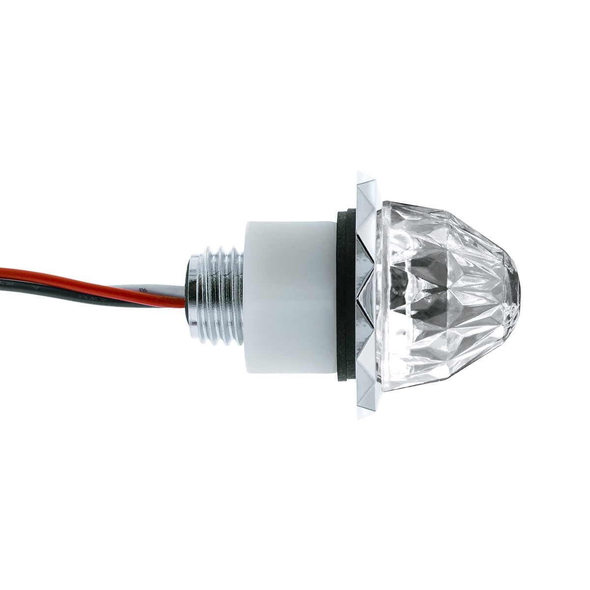 2 LED Dual Function Mini Crystal Watermelon Light (Clearance/Marker)-Red LED/Clear Lens - Thumbnail 6