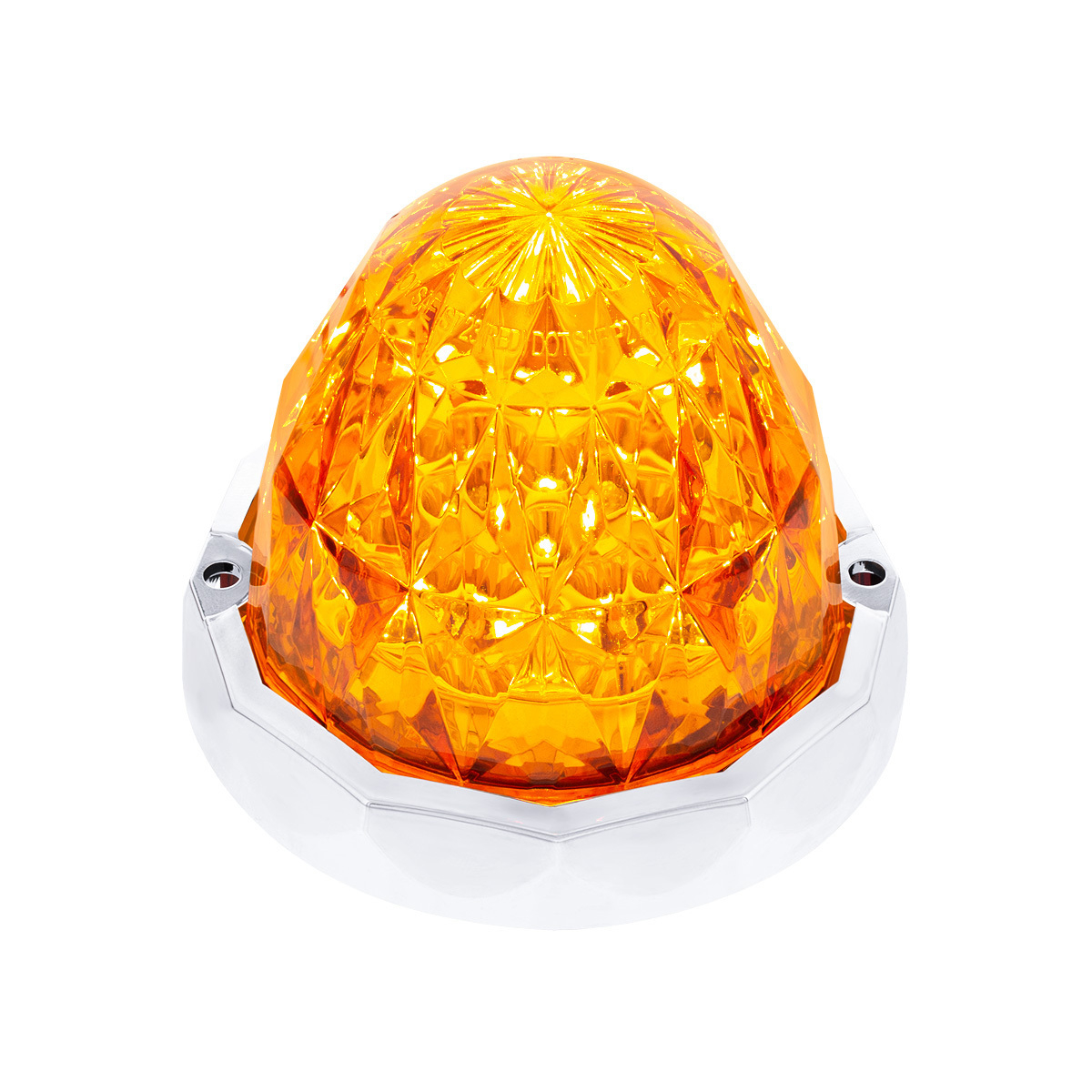 19 LED Dual Function Crystal Watermelon Light Kit With Bezel-Amber LED/Amber Lens - Thumbnail 14
