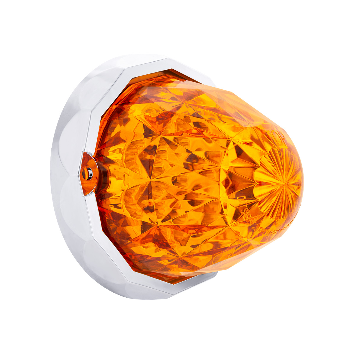 19 LED Dual Function Crystal Watermelon Light Kit With Bezel-Amber LED/Amber Lens - Thumbnail 4