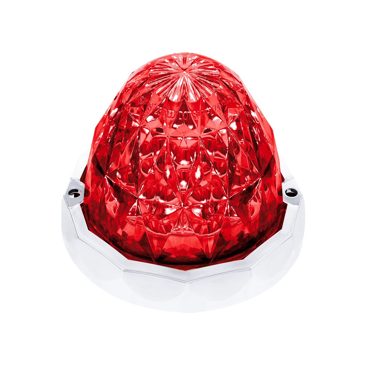 19 LED Dual Function Crystal Watermelon Light Kit With Bezel-Red LED/Red Lens