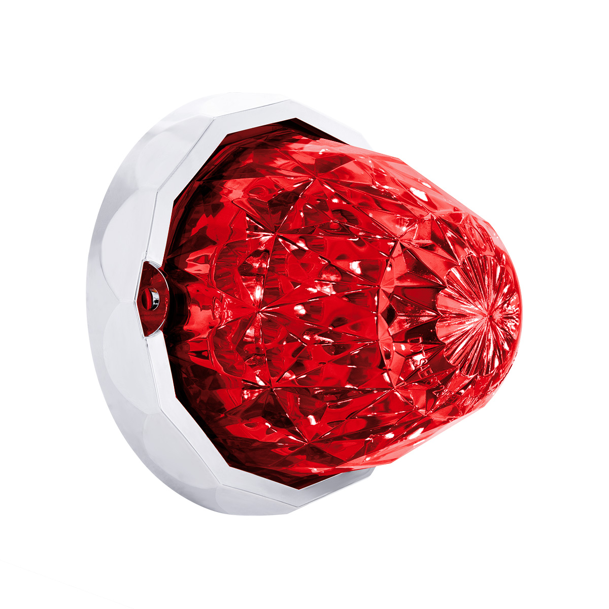 19 LED Dual Function Crystal Watermelon Light Kit With Bezel-Red LED/Red Lens - Thumbnail 3
