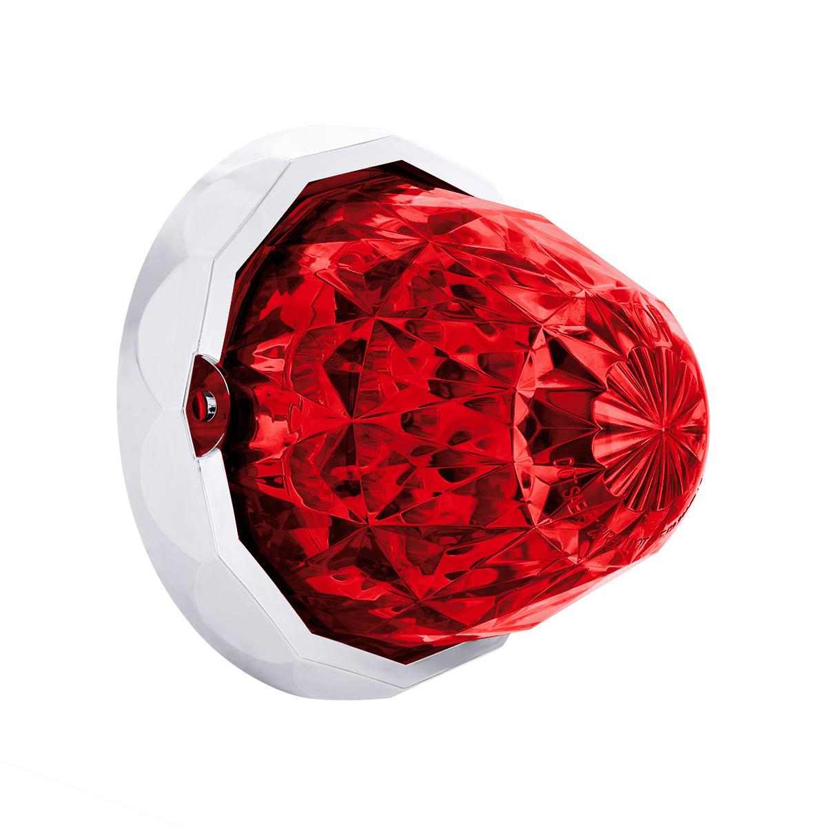 19 LED Dual Function Crystal Watermelon Light Kit With Bezel-Red LED/Red Lens - Thumbnail 4