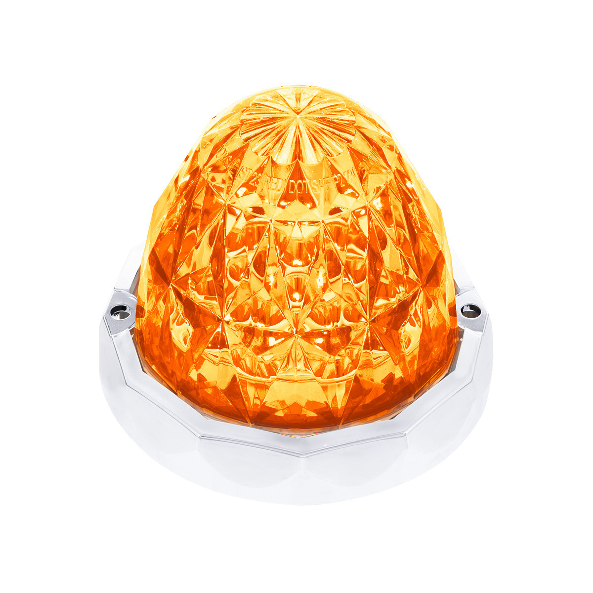 19 LED Dual Function Crystal Watermelon Light Kit With Bezel-Amber LED/Clear Lens - Thumbnail 14
