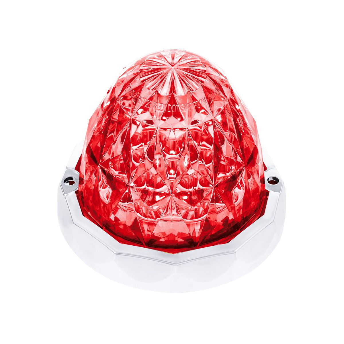 19 LED Dual Function Crystal Watermelon Light Kit With Bezel-Red LED/Clear Lens