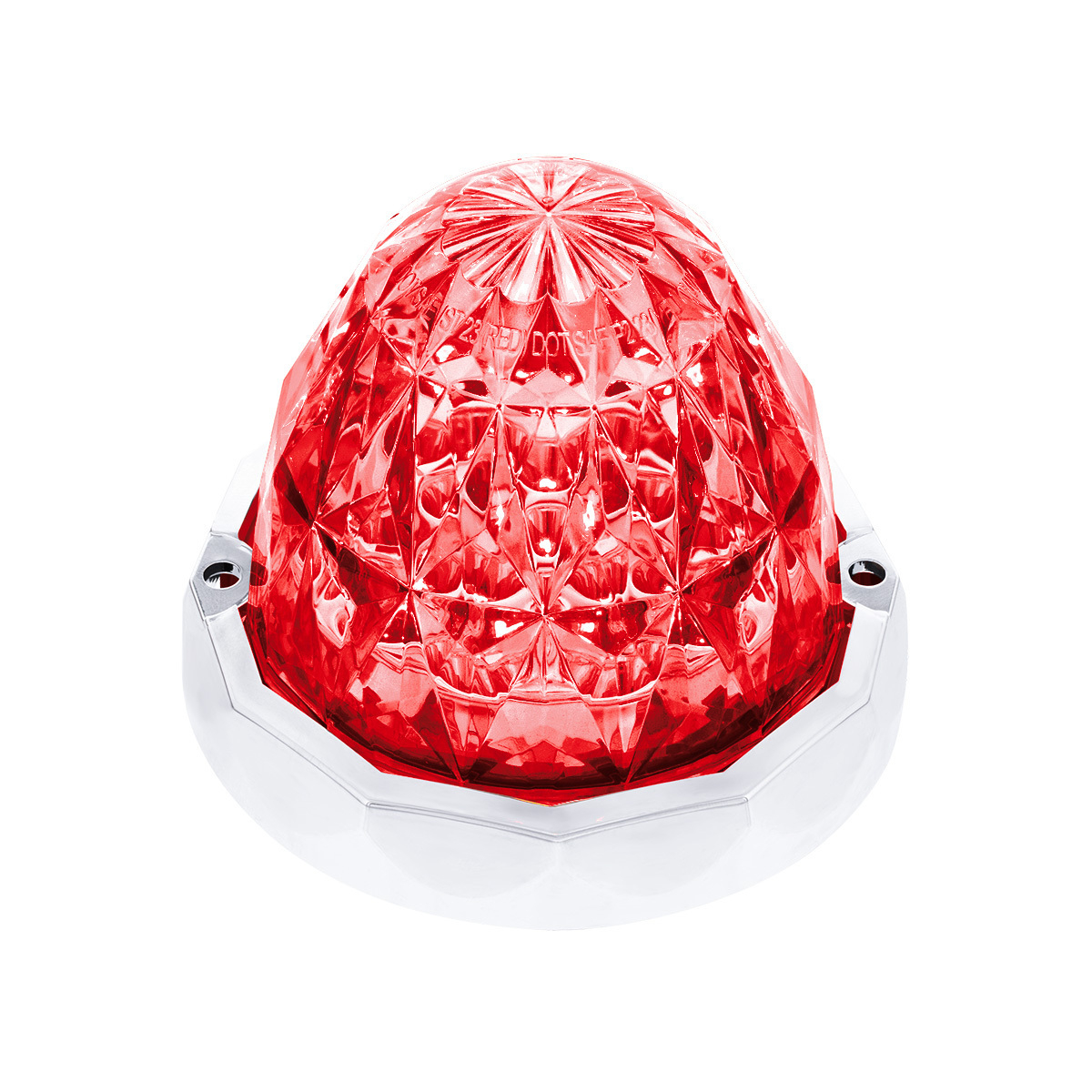 19 LED Dual Function Crystal Watermelon Light Kit With Bezel-Red LED/Clear Lens - Thumbnail 14
