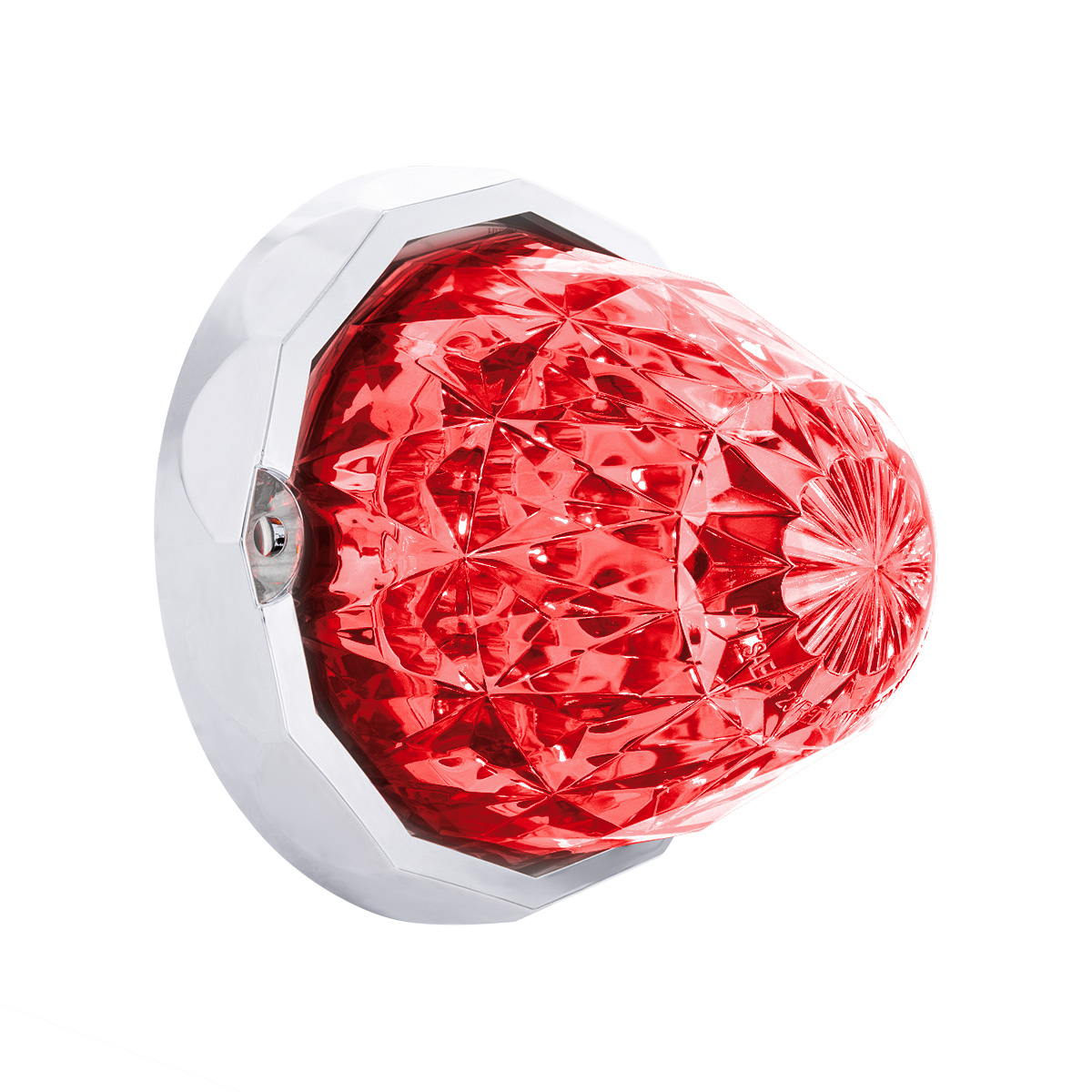 19 LED Dual Function Crystal Watermelon Light Kit With Bezel-Red LED/Clear Lens - Thumbnail 3