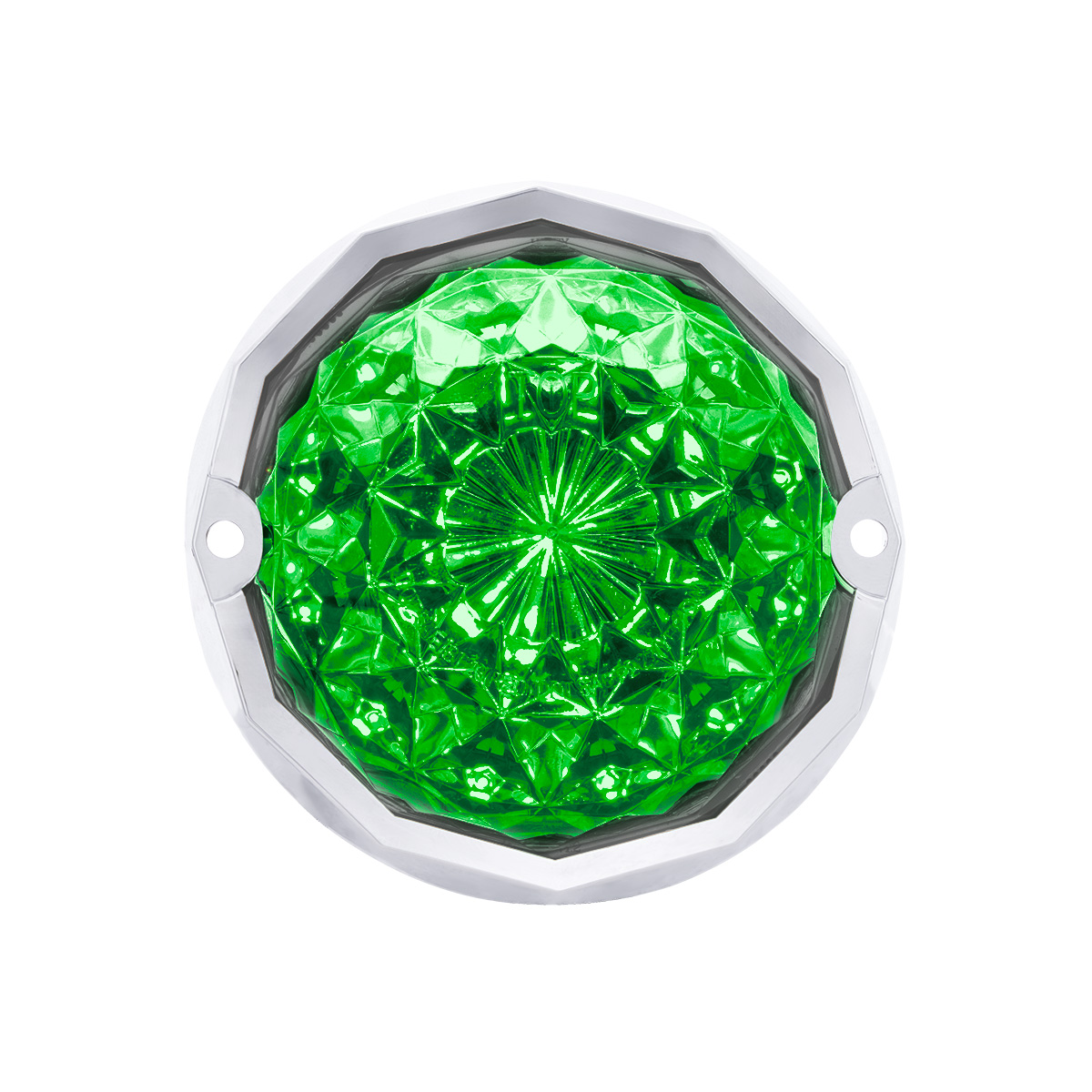 Double Fury 19 LED Dual Function Crystal Watermelon Light Kit With Bezel-Amber & Green LED/Clear Lens - Thumbnail 10