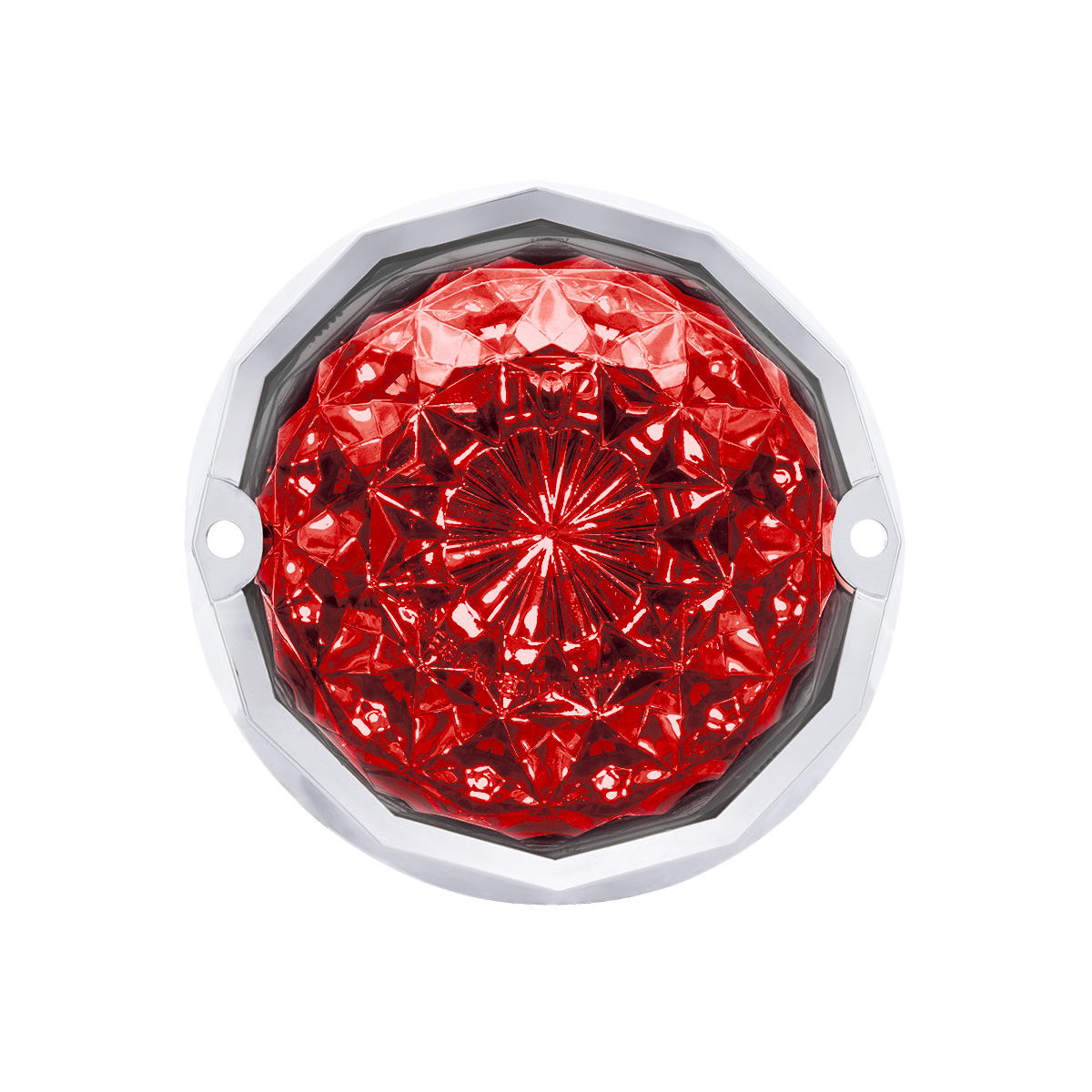 Double Fury 19 LED Dual Function Crystal Watermelon Light Kit With Bezel-Amber & Red LED/Clear Lens - Thumbnail 10