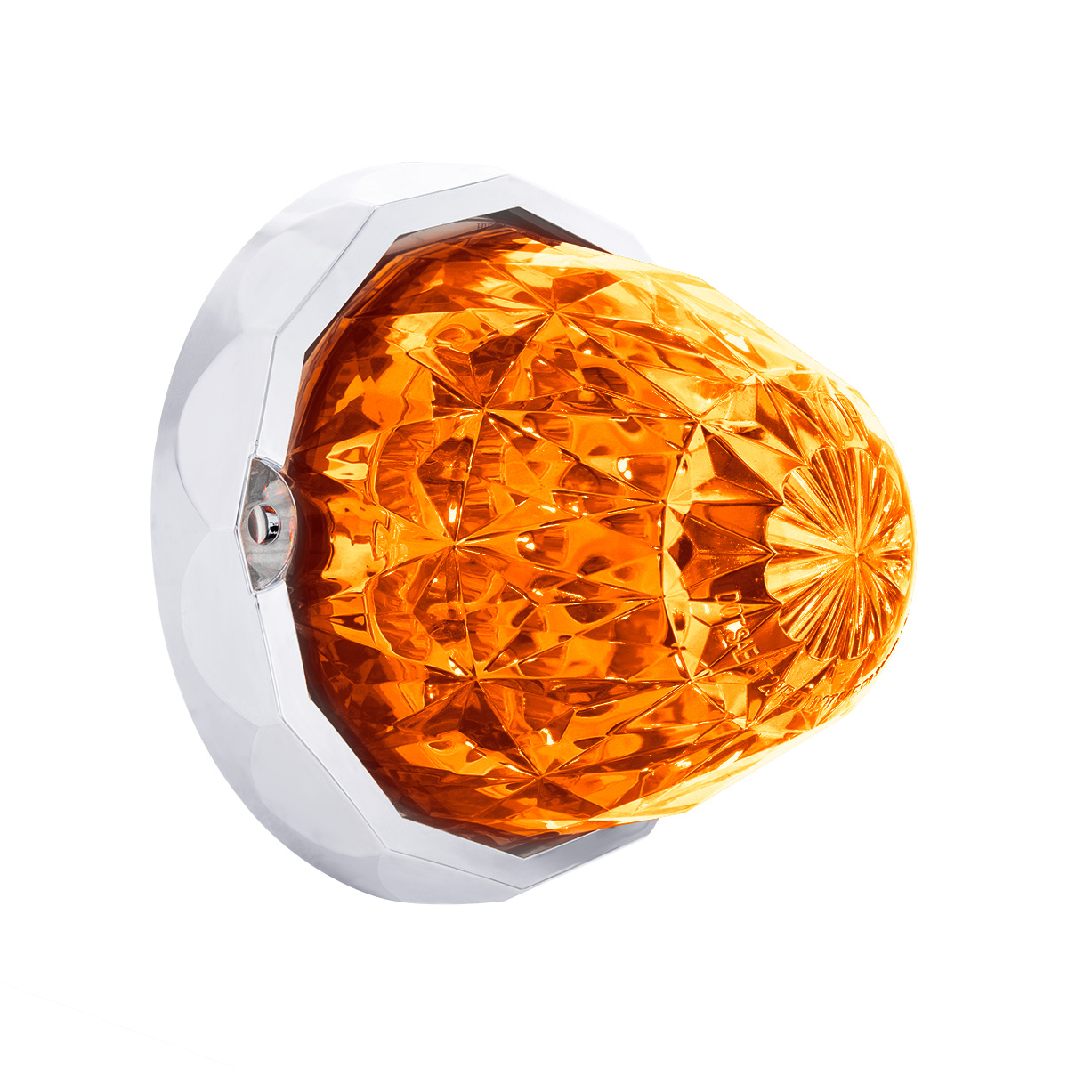 Double Fury 19 LED Dual Function Crystal Watermelon Light Kit With Bezel-Amber & White LED/Clear Lens - Thumbnail 5
