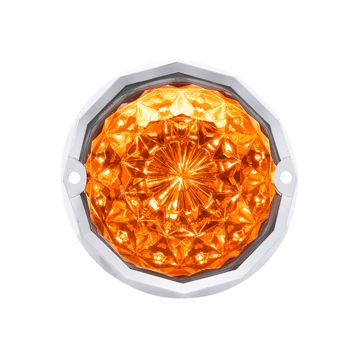 Double Fury 19 LED Dual Function Crystal Watermelon Light Kit With Bezel-Amber & White LED/Clear Lens - Thumbnail 9