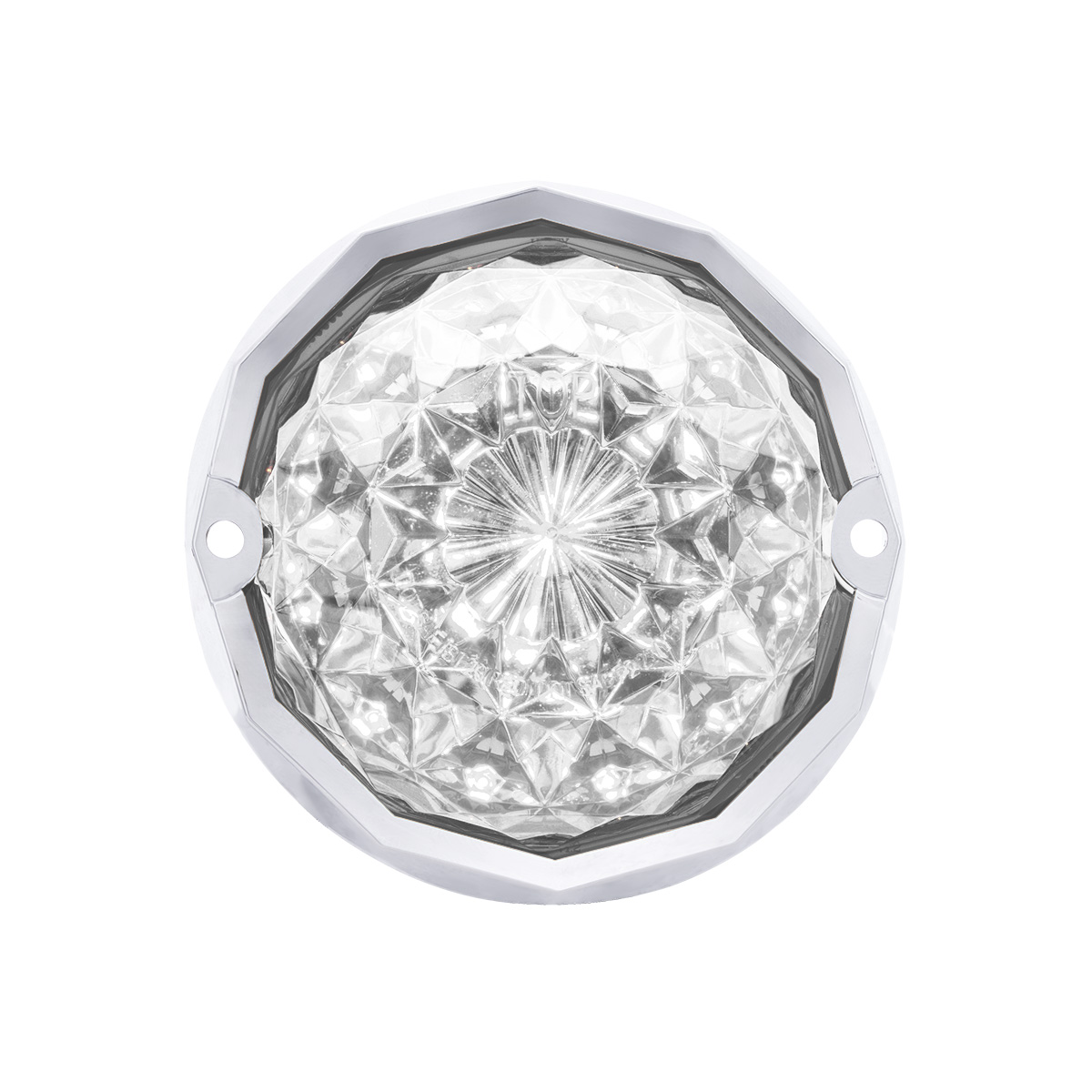 Double Fury 19 LED Dual Function Crystal Watermelon Light Kit With Bezel-Amber & White LED/Clear Lens - Thumbnail 10