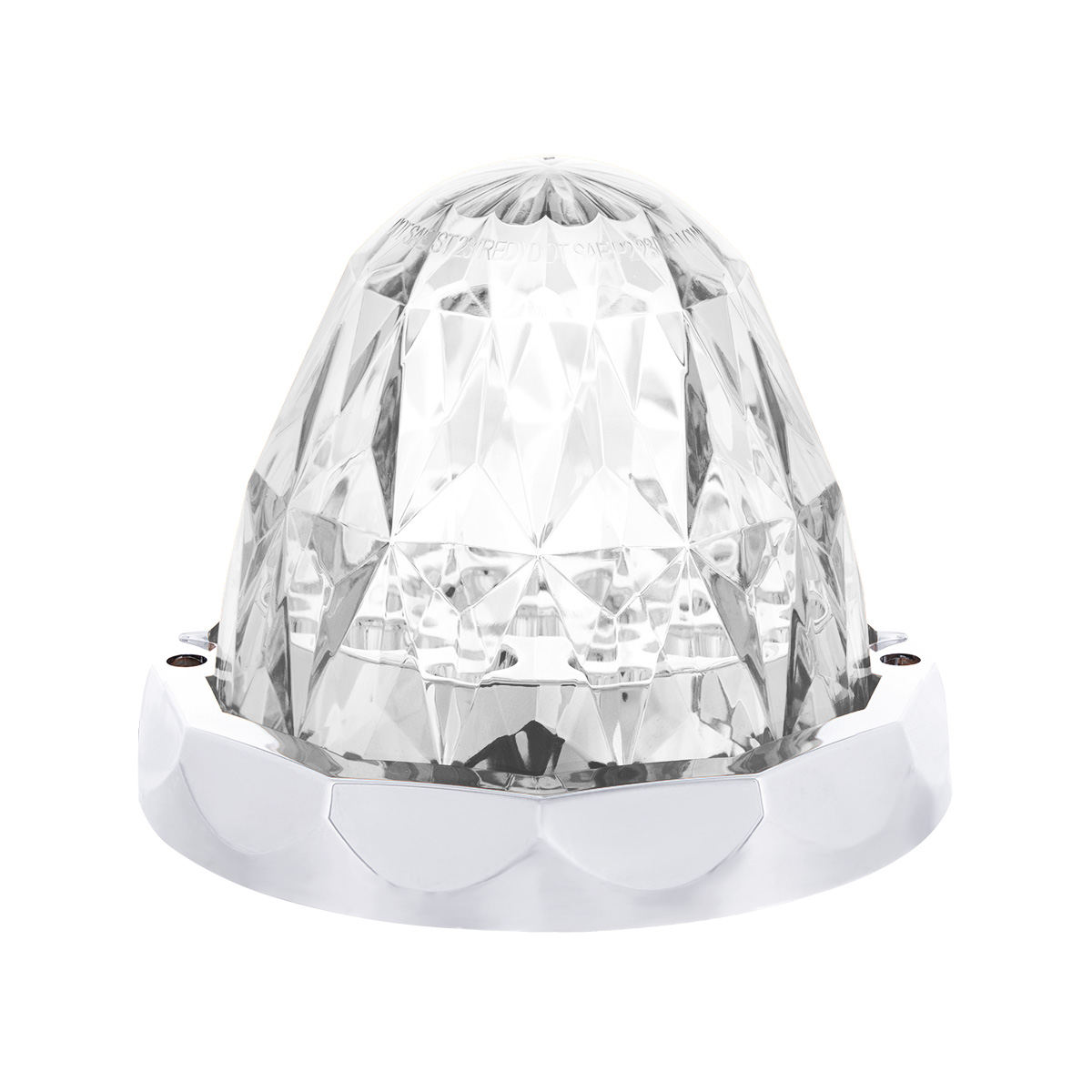 Double Fury 19 LED Dual Function Crystal Watermelon Light Kit With Bezel-Red & Green LED/Clear Lens - Thumbnail 12