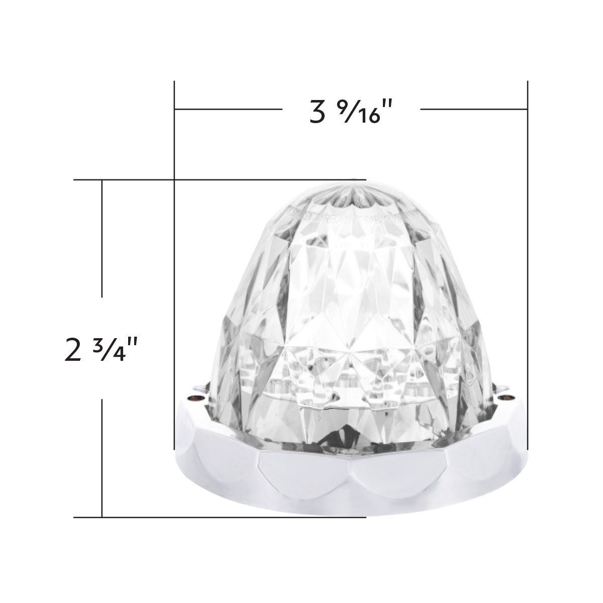Double Fury 19 LED Dual Function Crystal Watermelon Light Kit With Bezel-Red & Green LED/Clear Lens - Thumbnail 17
