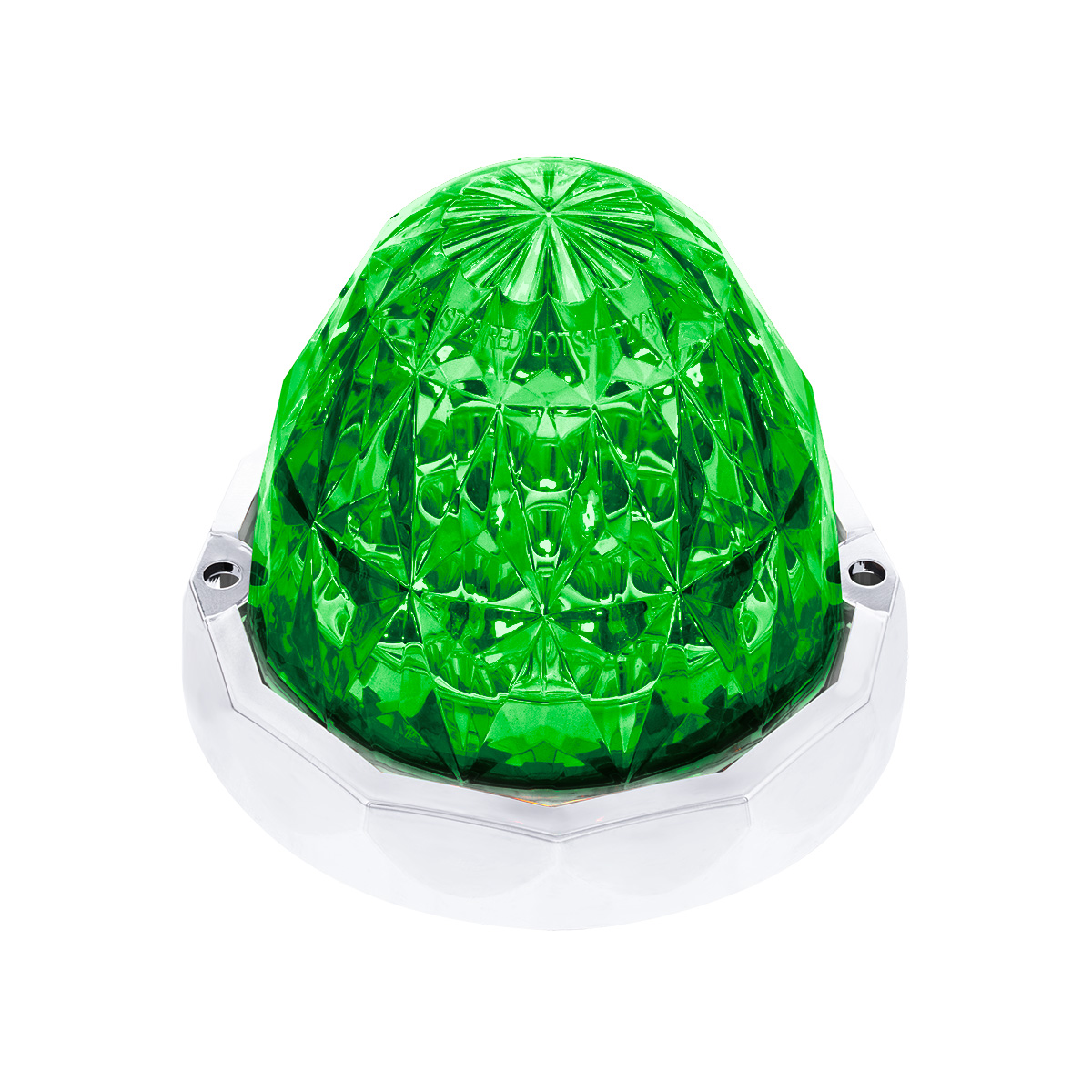 Double Fury 19 LED Dual Function Crystal Watermelon Light Kit With Bezel-Red & Green LED/Clear Lens - Thumbnail 3