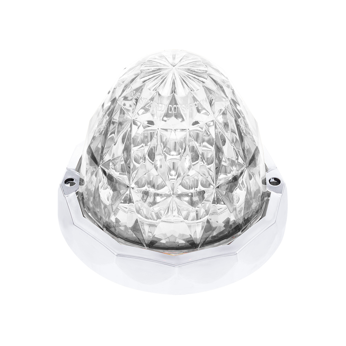 Double Fury 19 LED Dual Function Crystal Watermelon Light Kit With Bezel-Red & White LED/Clear Lens - Thumbnail 3