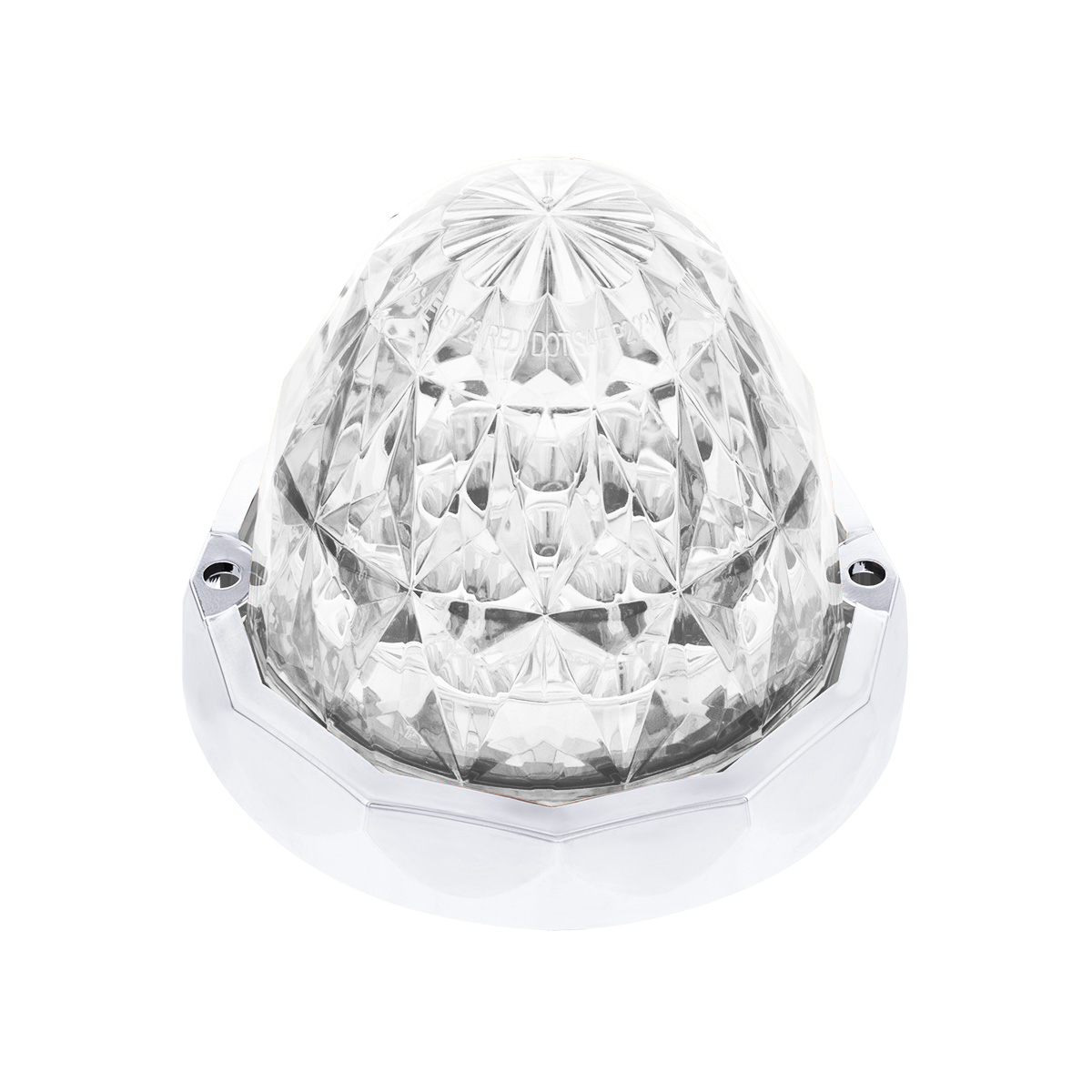 Double Fury 19 LED Dual Function Crystal Watermelon Light Kit With Bezel-Red & White LED/Clear Lens - Thumbnail 4