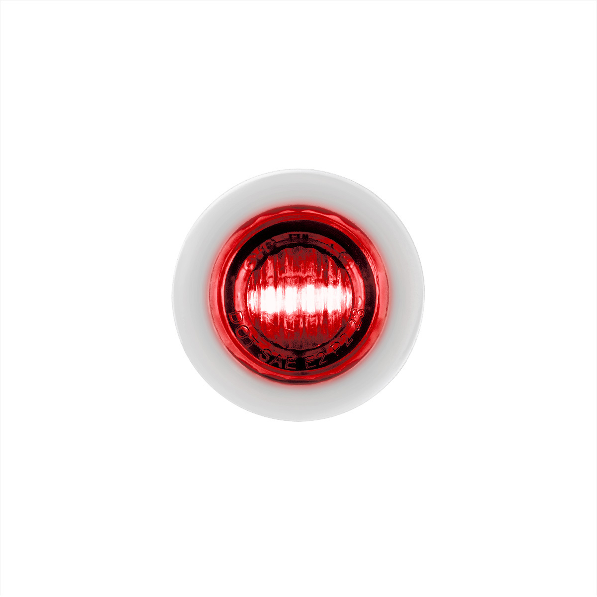 2 LED 3/4" Mini Dual Function Double Fury Light (Clearance/Marker) - Red & Green LED/Clear Lens - Thumbnail 2