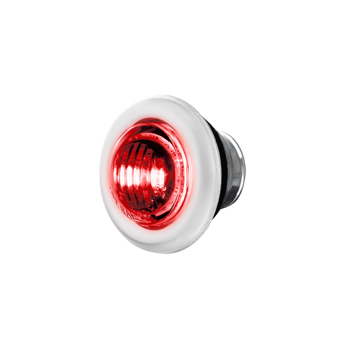 2 LED 3/4" Mini Dual Function Double Fury Light (Clearance/Marker) - Red & Green LED/Clear Lens - Thumbnail 5
