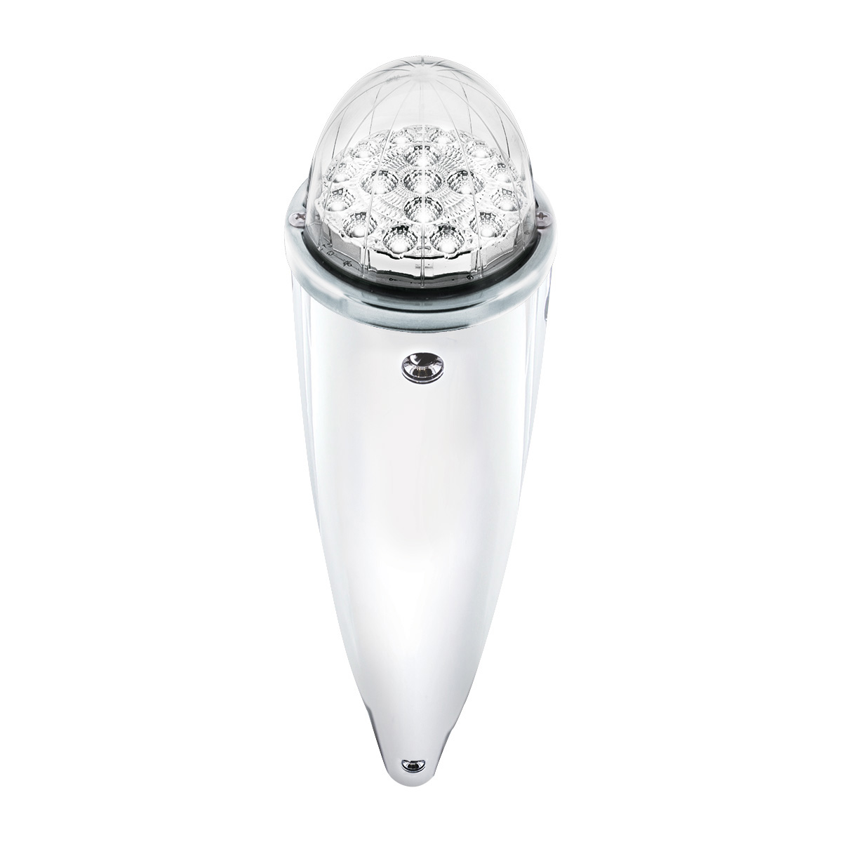 Double Fury 17 LED Dual Function Watermelon Torpedo Cab Light-Amber & Blue LED/Clear Lens - Thumbnail 10