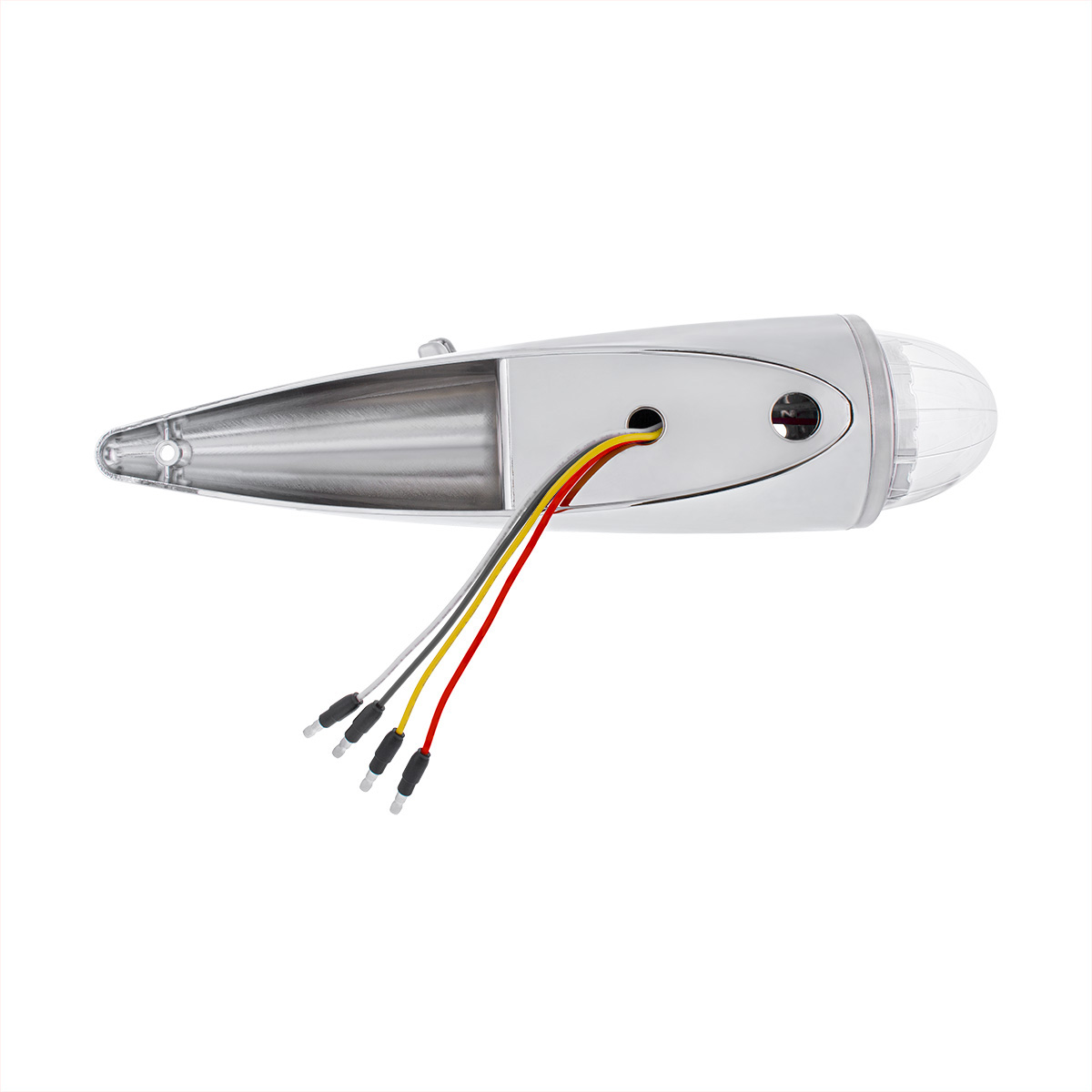 Double Fury 17 LED Dual Function Watermelon Torpedo Cab Light-Amber & Green LED/Clear Lens - Thumbnail 12