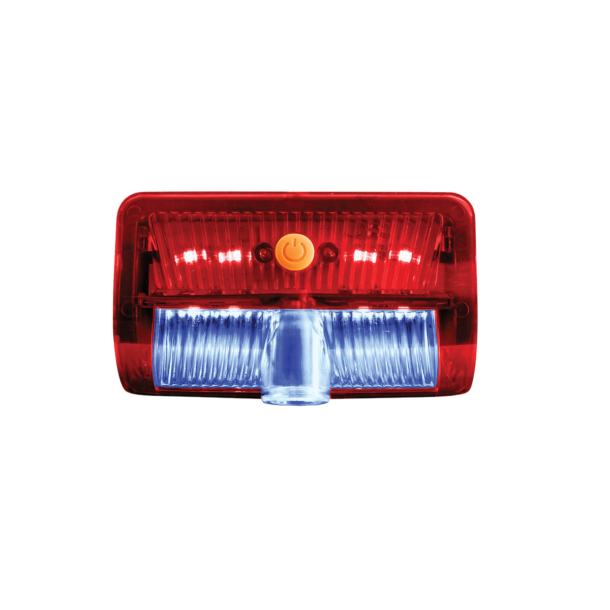 9 LED Interior Door Light With American Flag Courtesy Projector Light For 2006+ Kenworth & Peterbilt Trucks - Thumbnail 3