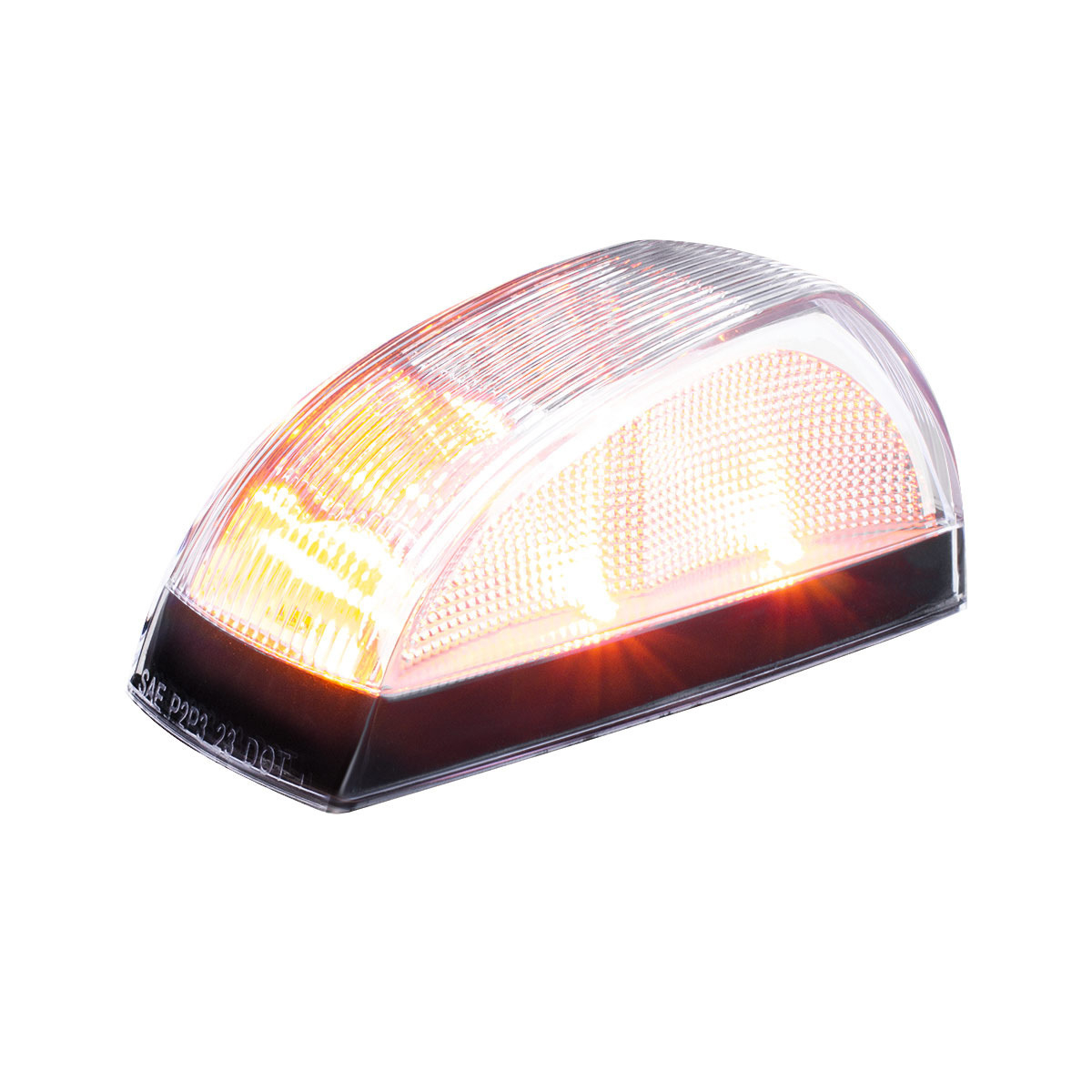 8 LED Cab Light For Freightliner M2-Amber LED/Clear Lens - Thumbnail 11