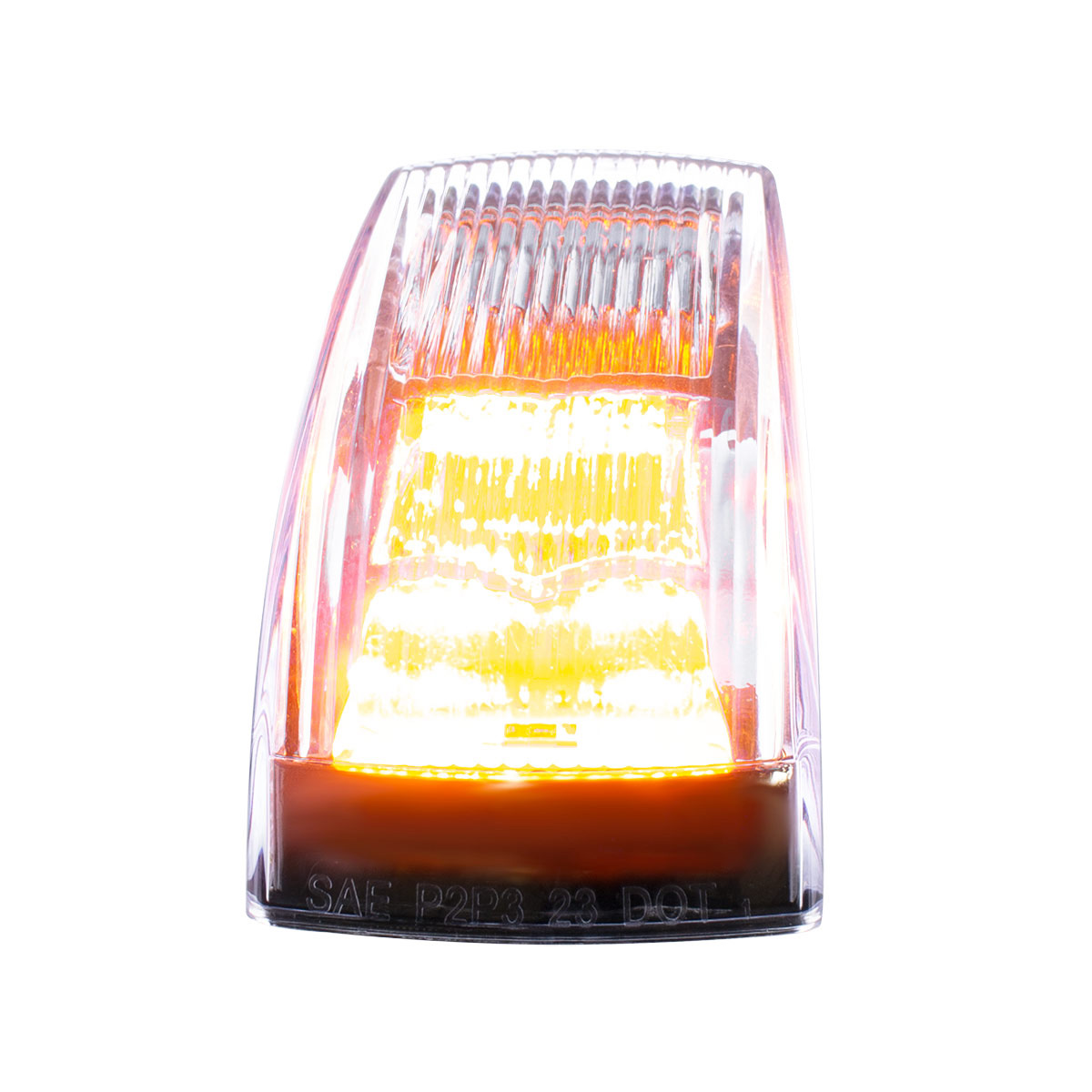 8 LED Cab Light For Freightliner M2-Amber LED/Clear Lens - Thumbnail 5