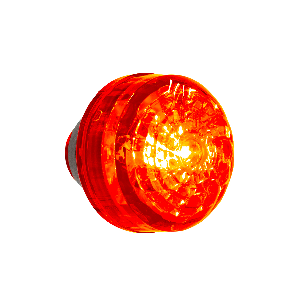LED 1-1/4" Round Light (Clearance/Marker) - Red LED/Red Lens - Thumbnail 3