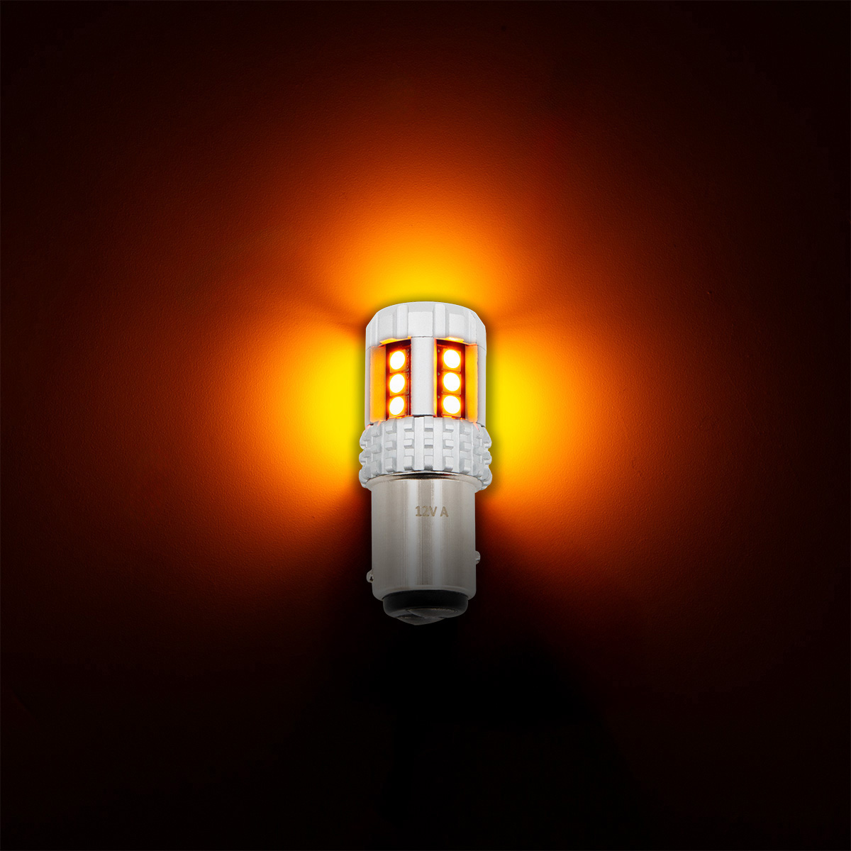 High Power 18 LED 1157 Bulb-Amber - Thumbnail 9