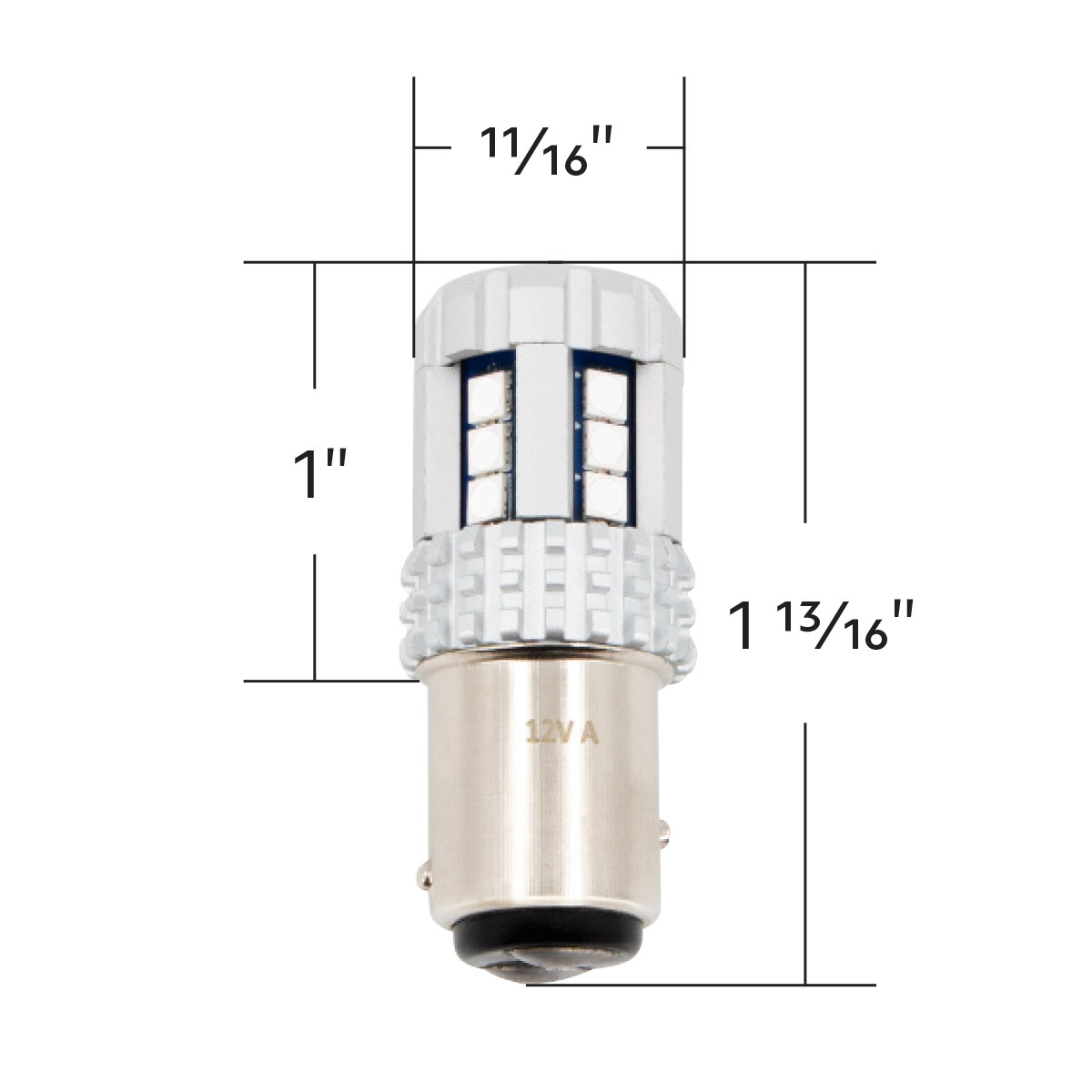 High Power 18 LED 1157 Bulb-Red - Thumbnail 8