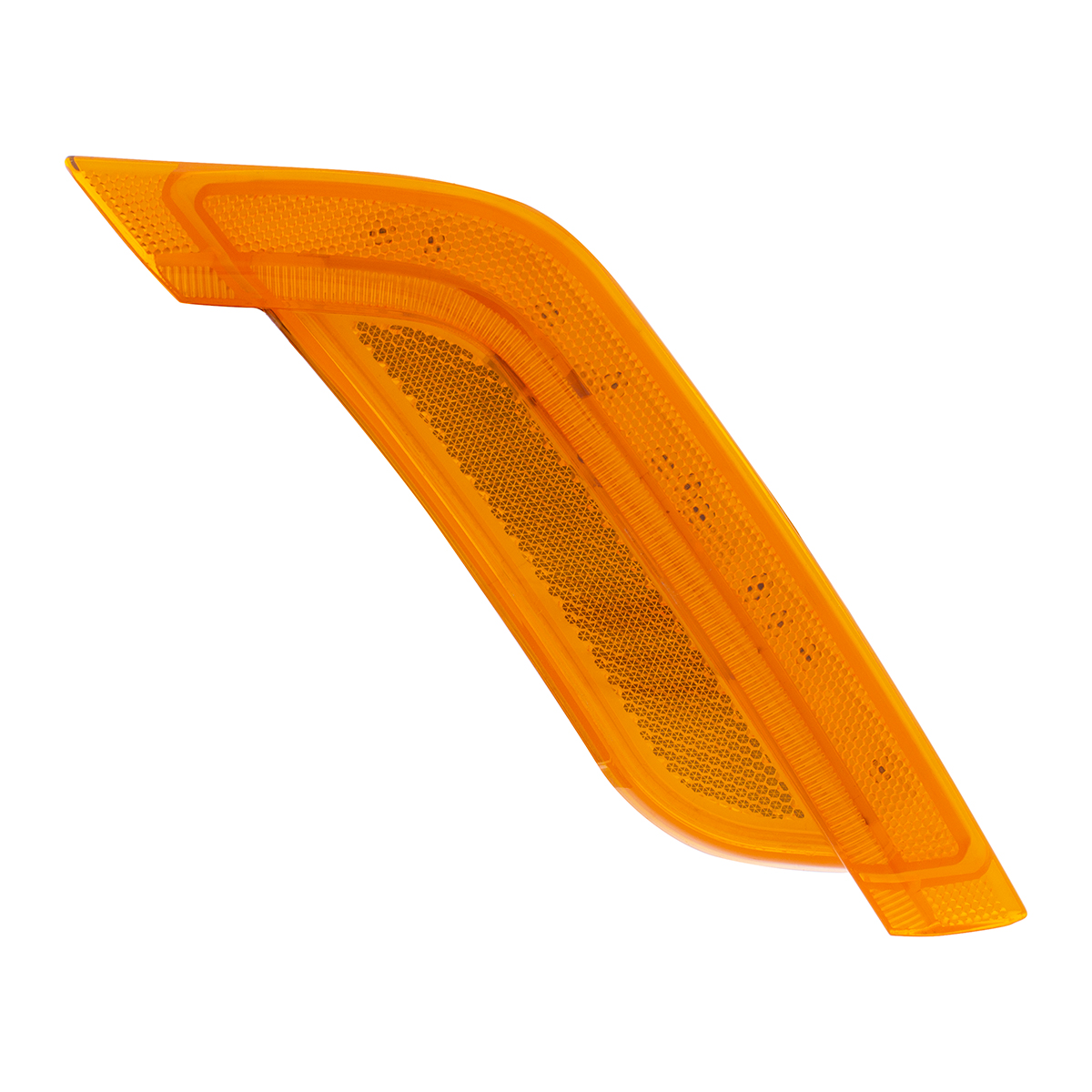 12 Amber LED Fender Turn Signal Light For Peterbilt 579 (2012-2021) & 587 (2012-2018)- Passenger, Amber Lens - Thumbnail 2