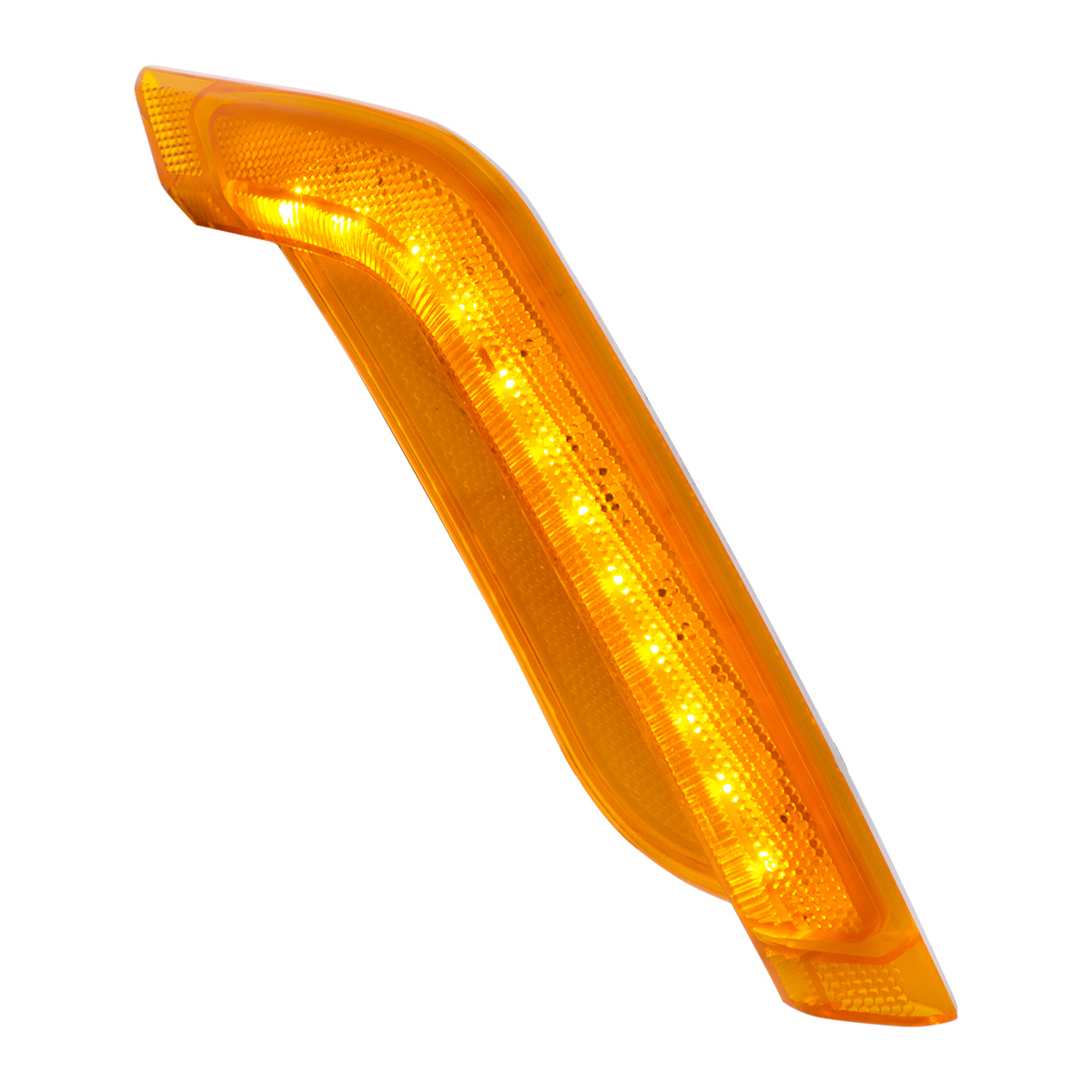 12 Amber LED Fender Turn Signal Light For Peterbilt 579 (2012-2021) & 587 (2012-2018)- Passenger, Amber Lens - Thumbnail 9