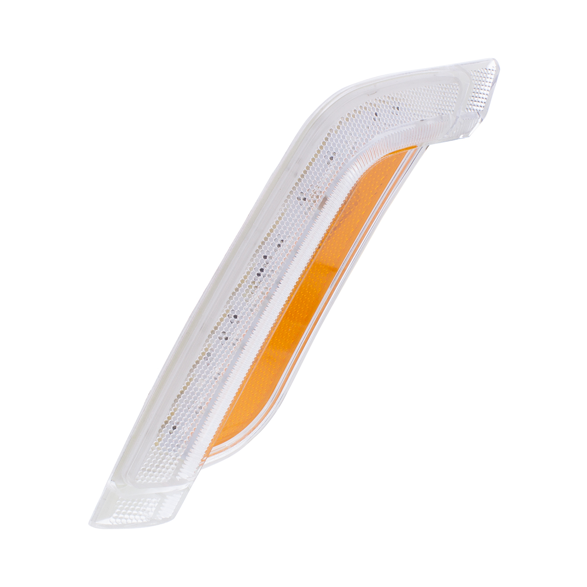 12 Amber LED Fender Turn Signal Light For Peterbilt 579 (2012-2021) & 587 (2012-2018)- Driver, Clear Lens - Thumbnail 4