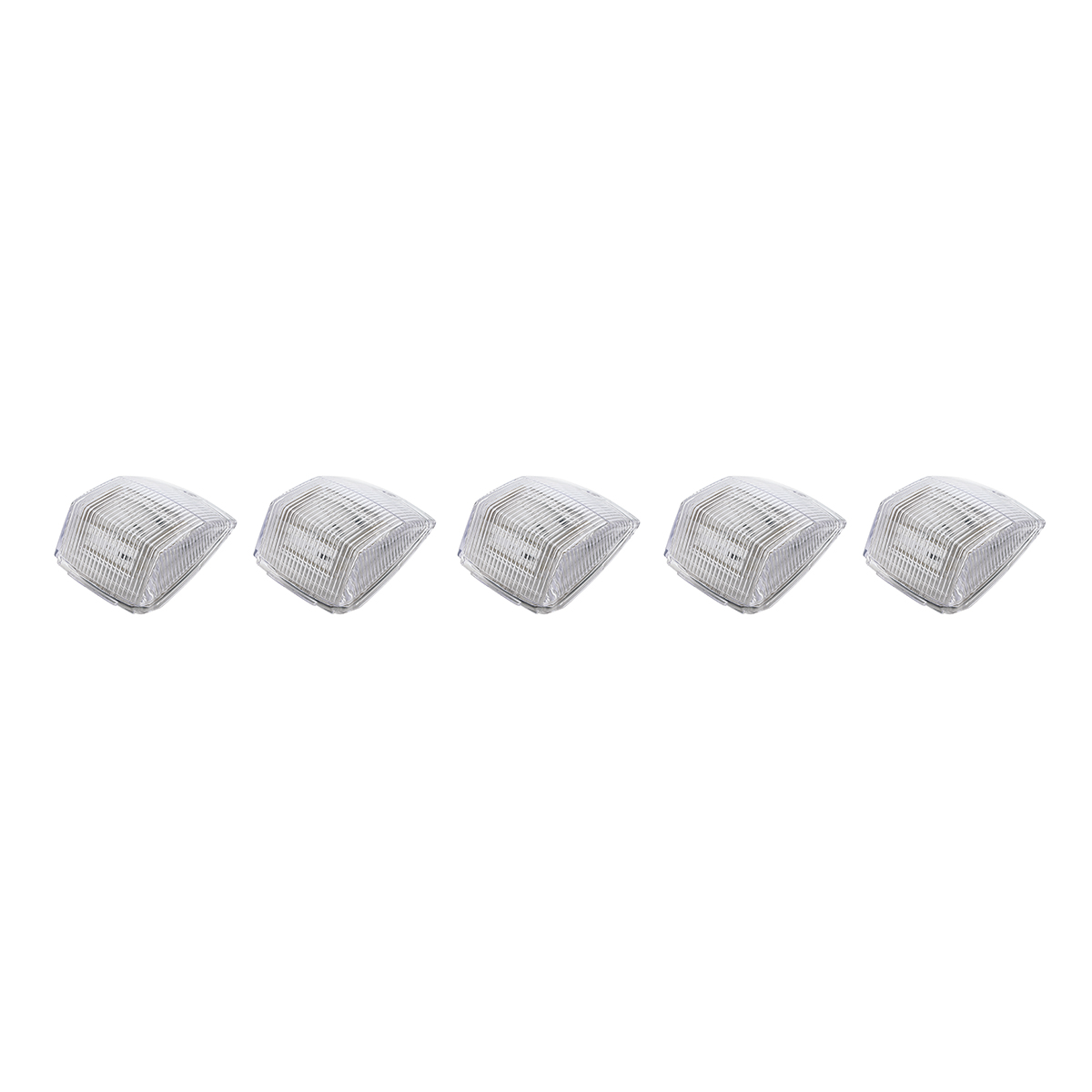 36 LED Square Cab Light - Amber LED/Clear Lens (5-Pack) - Thumbnail 2