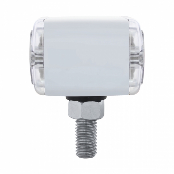 20 LED Dual Function Reflector Double Face Light - T-Mount - Amber & Red LED/Clear Lens - Thumbnail 5