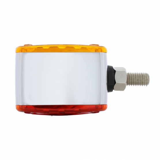 20 LED Dual Function Reflector Double Face Light - Horizontal Mount -Amber & Red LED/Amber & Red Lens - Thumbnail 5
