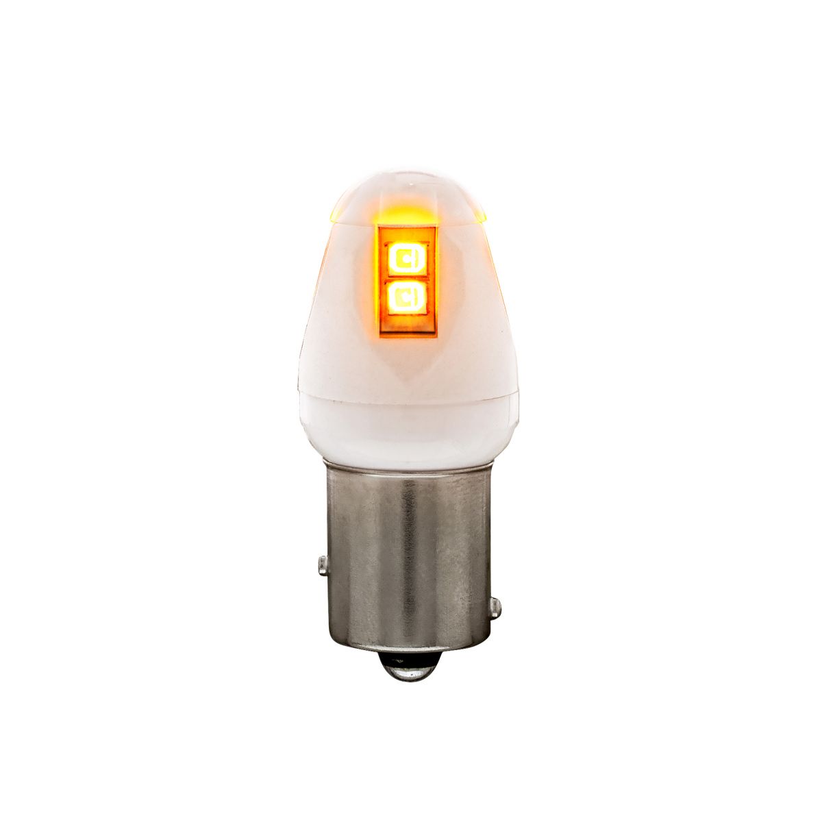 High Power 8 LED 1157 Type Bulb - Amber (Color Box of 2)