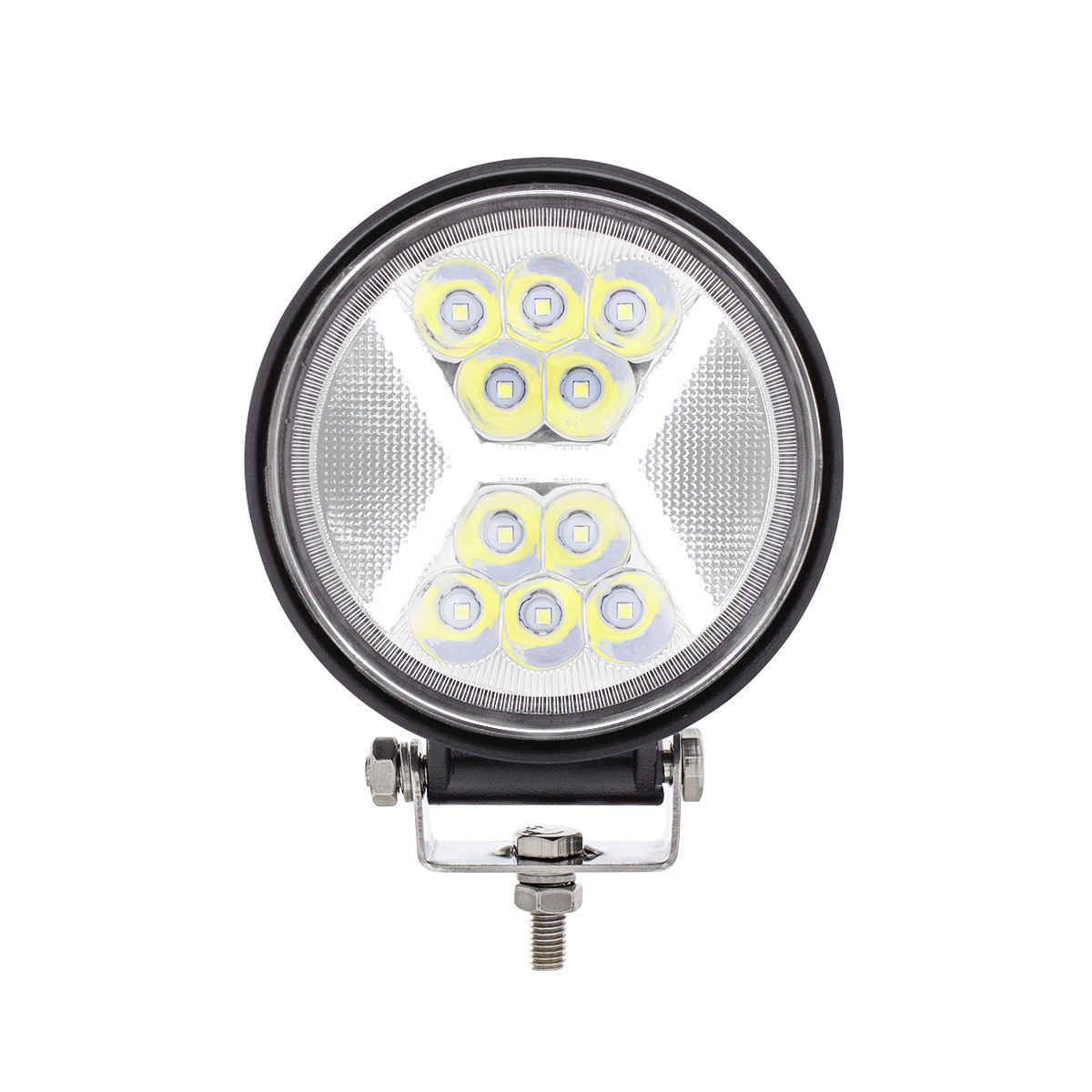 4.5" 24 High Power LED Work Light With "X" White Light Guide - Thumbnail 10