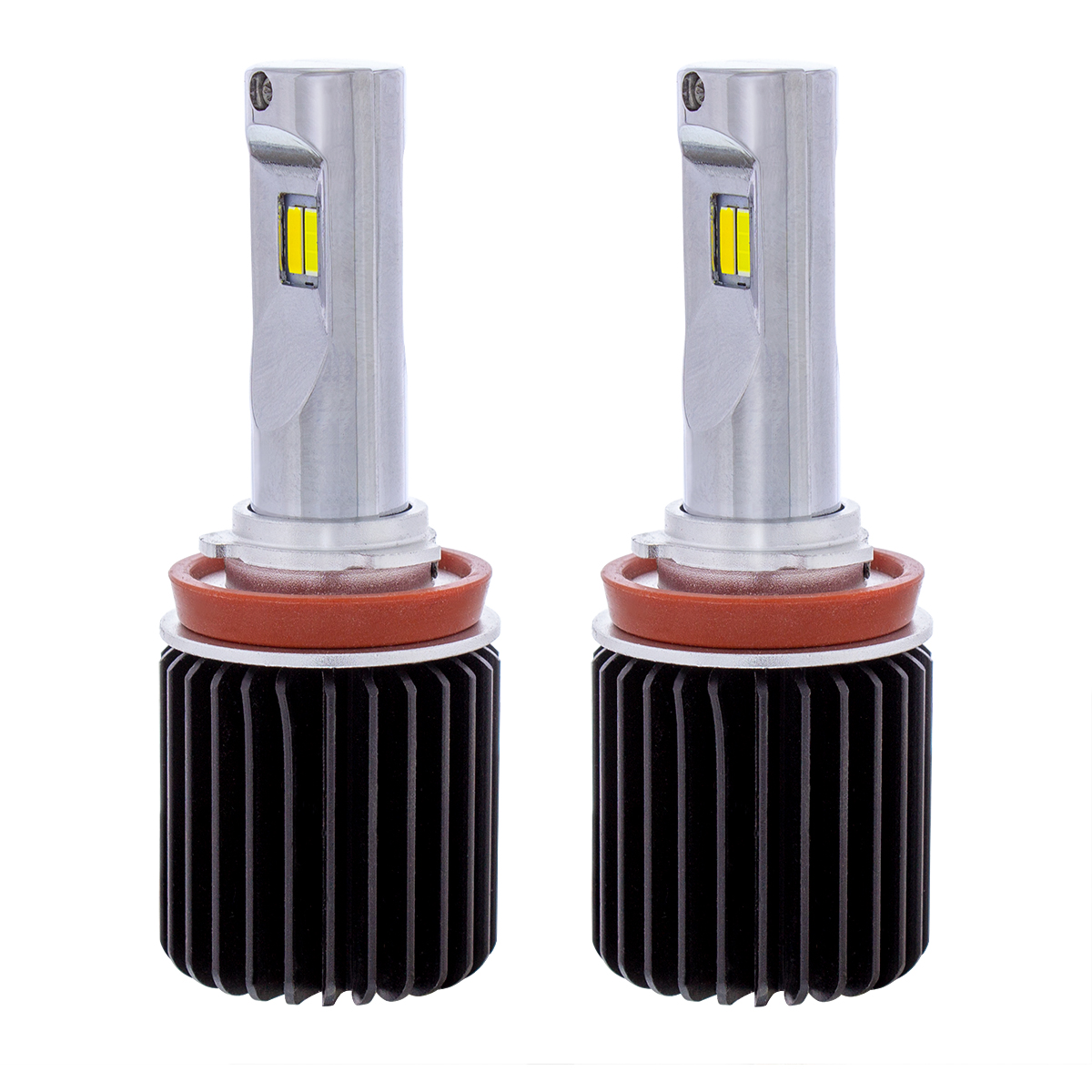 Triple Color High Power 12V H11 LED Bulbs - White/Yellow/W+Y (2-Pack) - Thumbnail 2