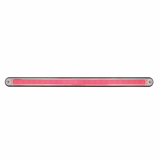 24 LED 12" GloLight Bar With Black Housing - Red LED/Clear Lens